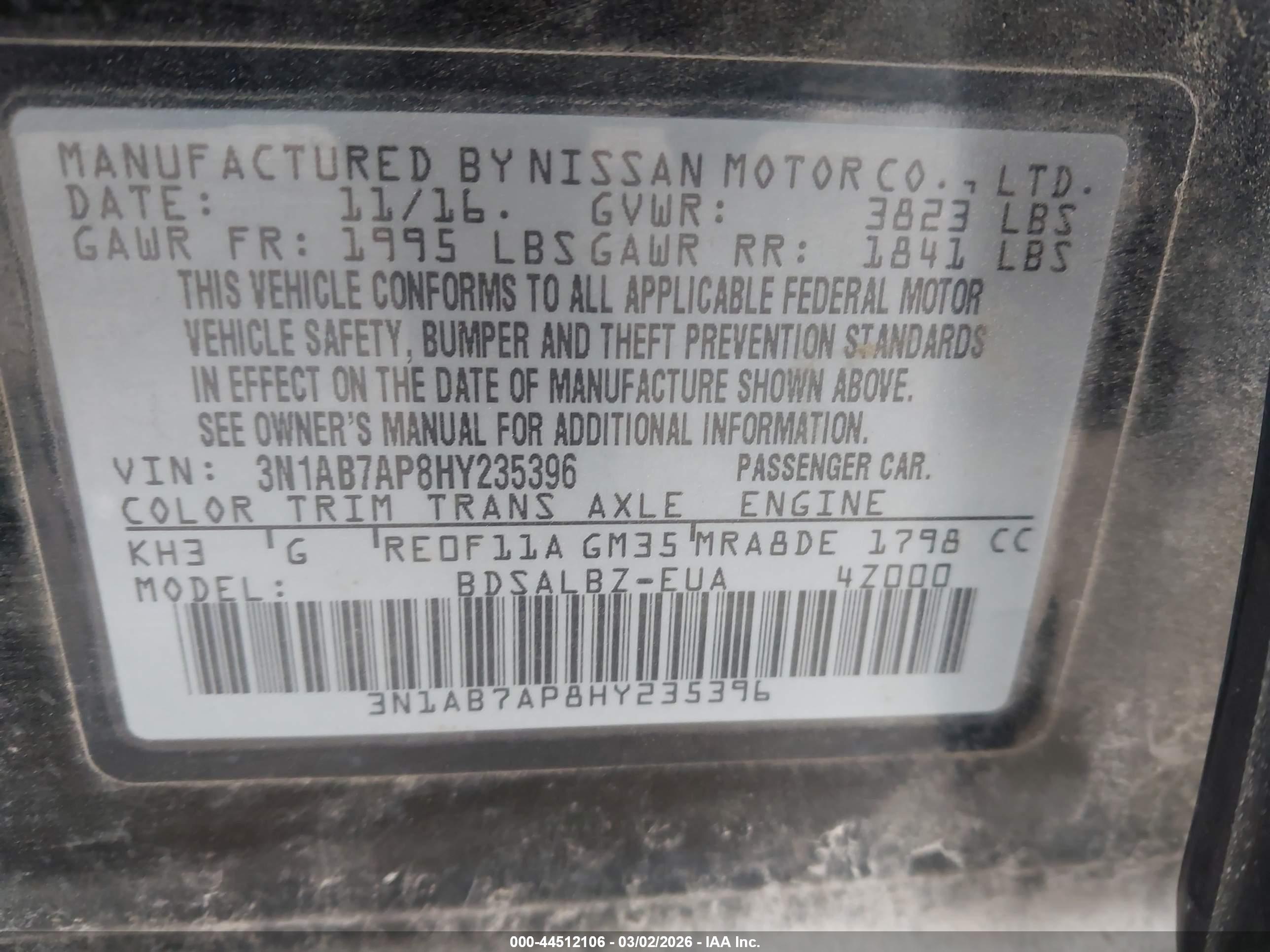 NISSAN SENTRA image 9
