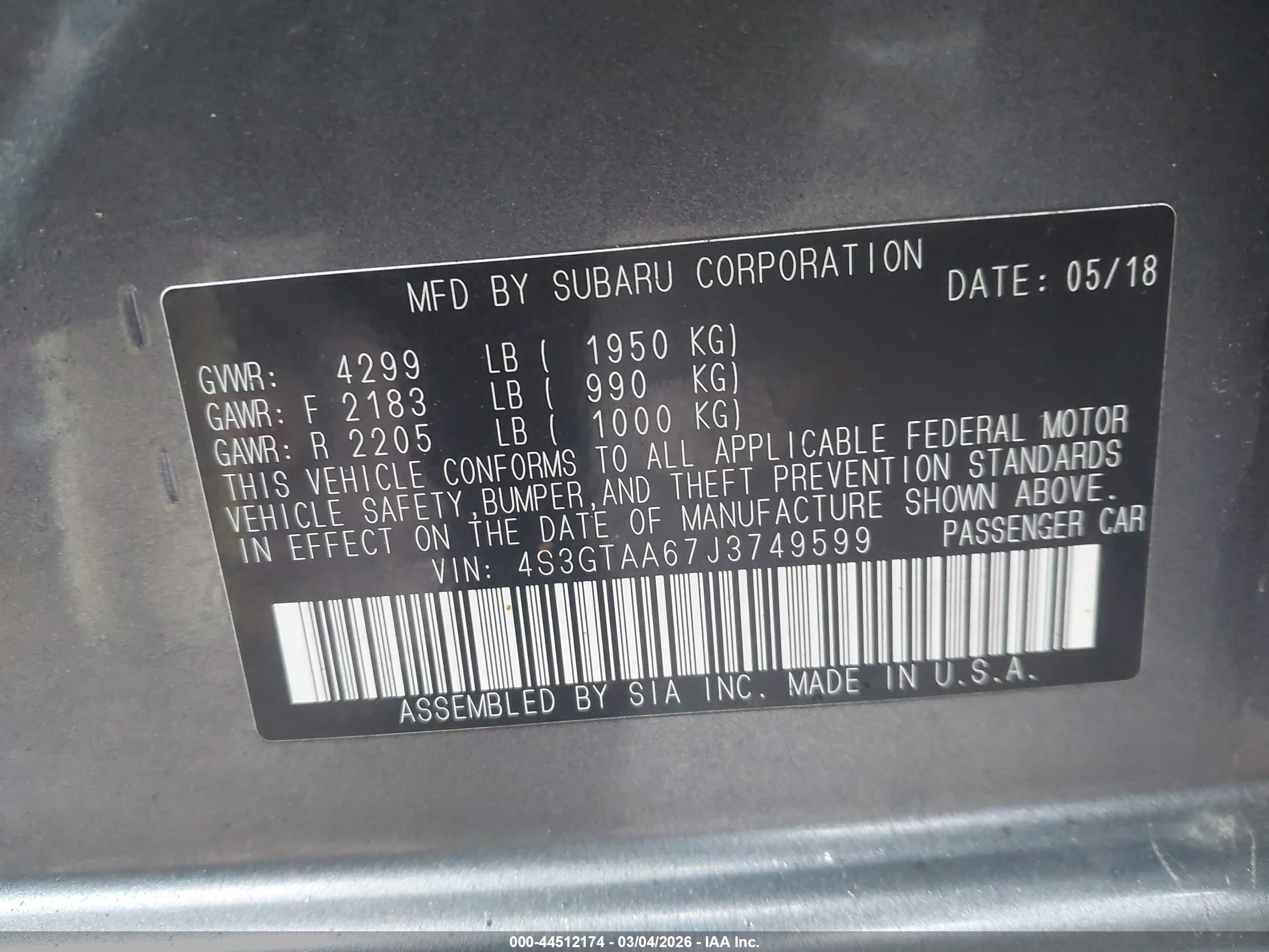 SUBARU IMPREZA image 9