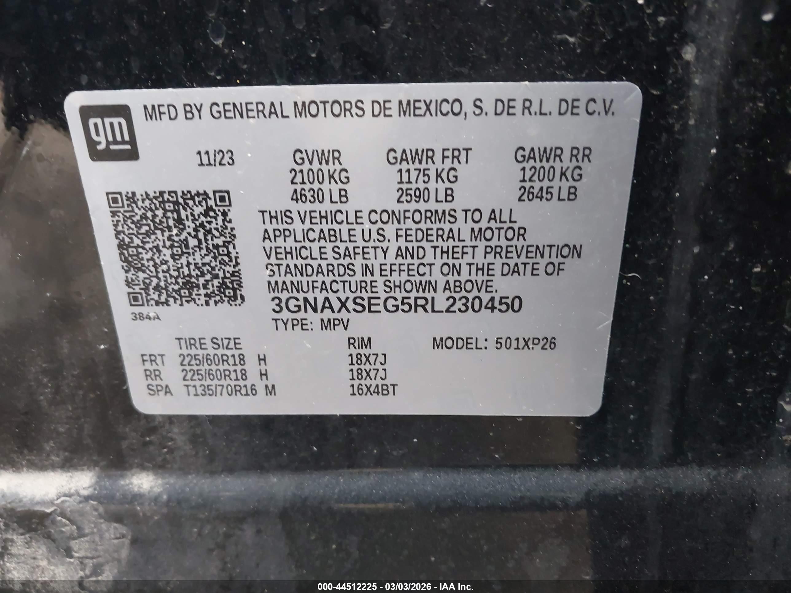 CHEVROLET EQUINOX image 9