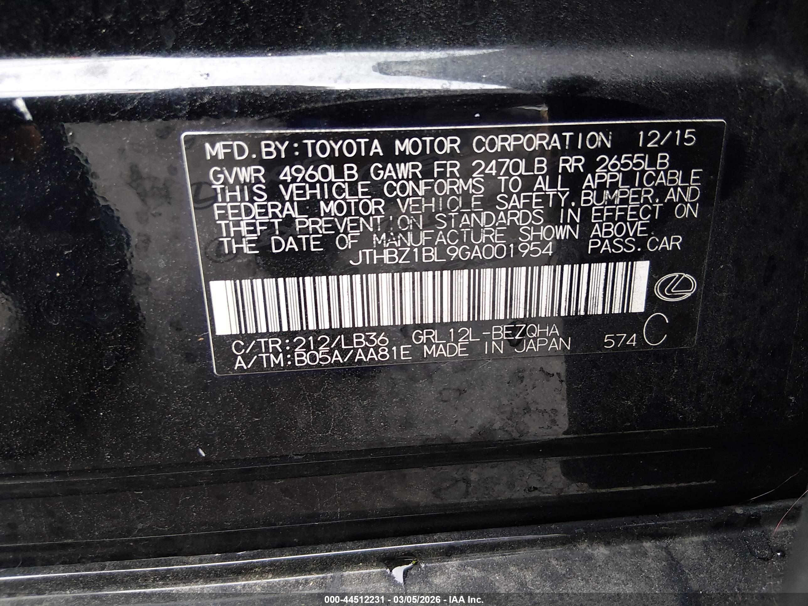 LEXUS GS image 9