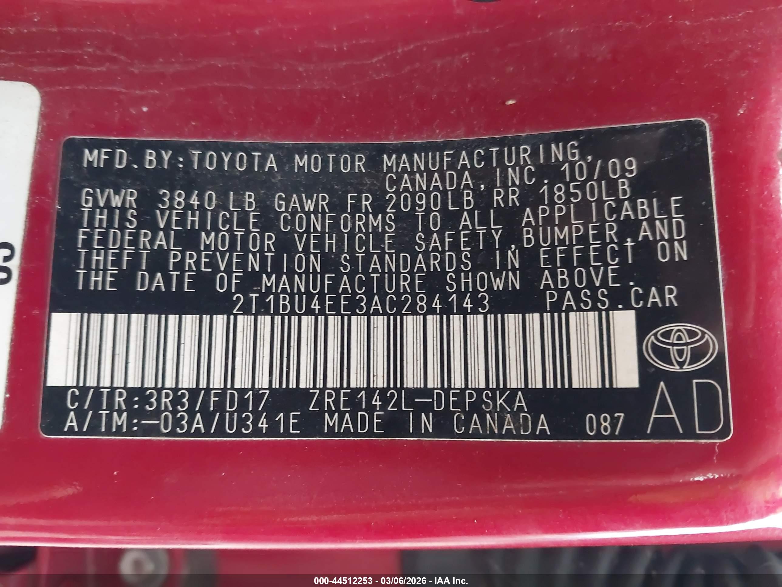 TOYOTA COROLLA image 9