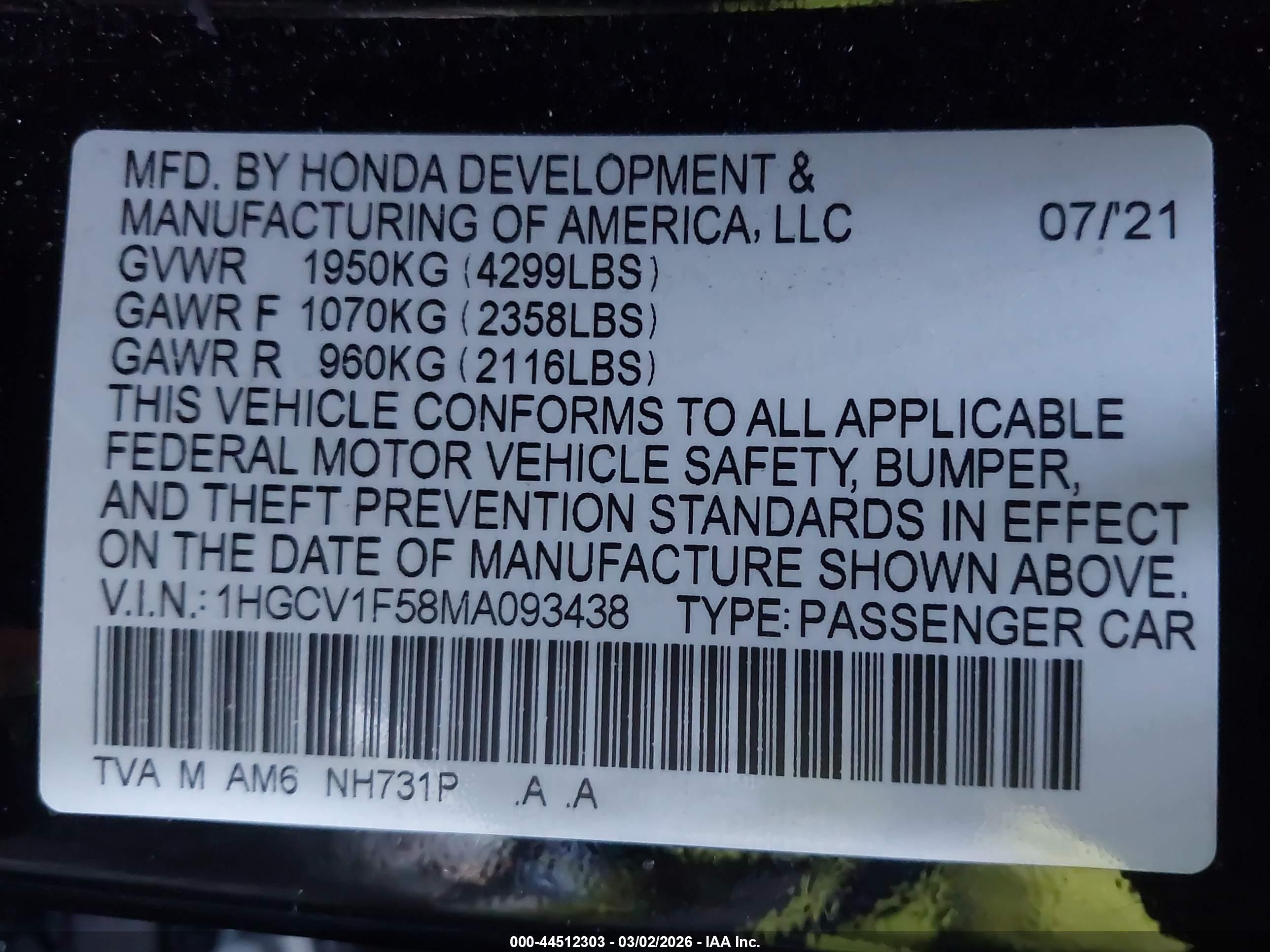 HONDA ACCORD image 9