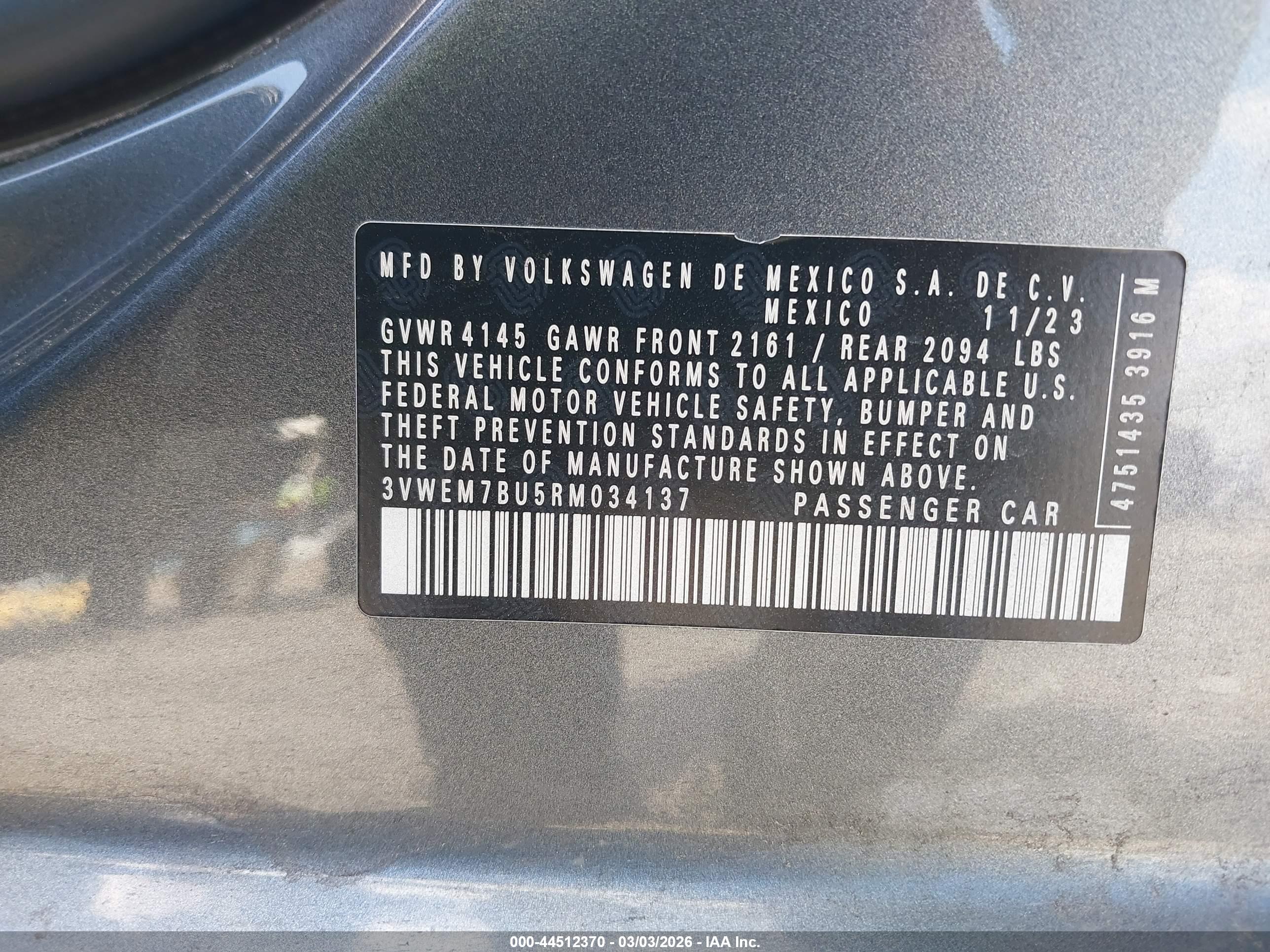 VOLKSWAGEN JETTA image 9