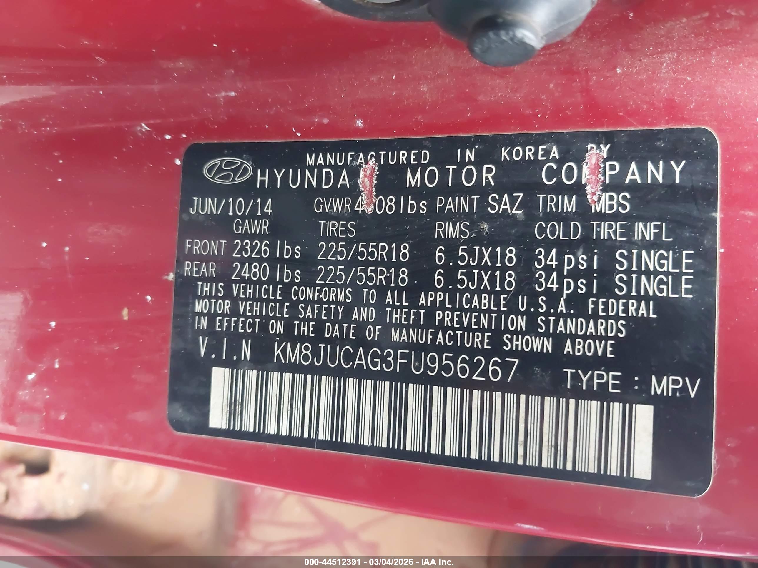 HYUNDAI TUCSON image 9