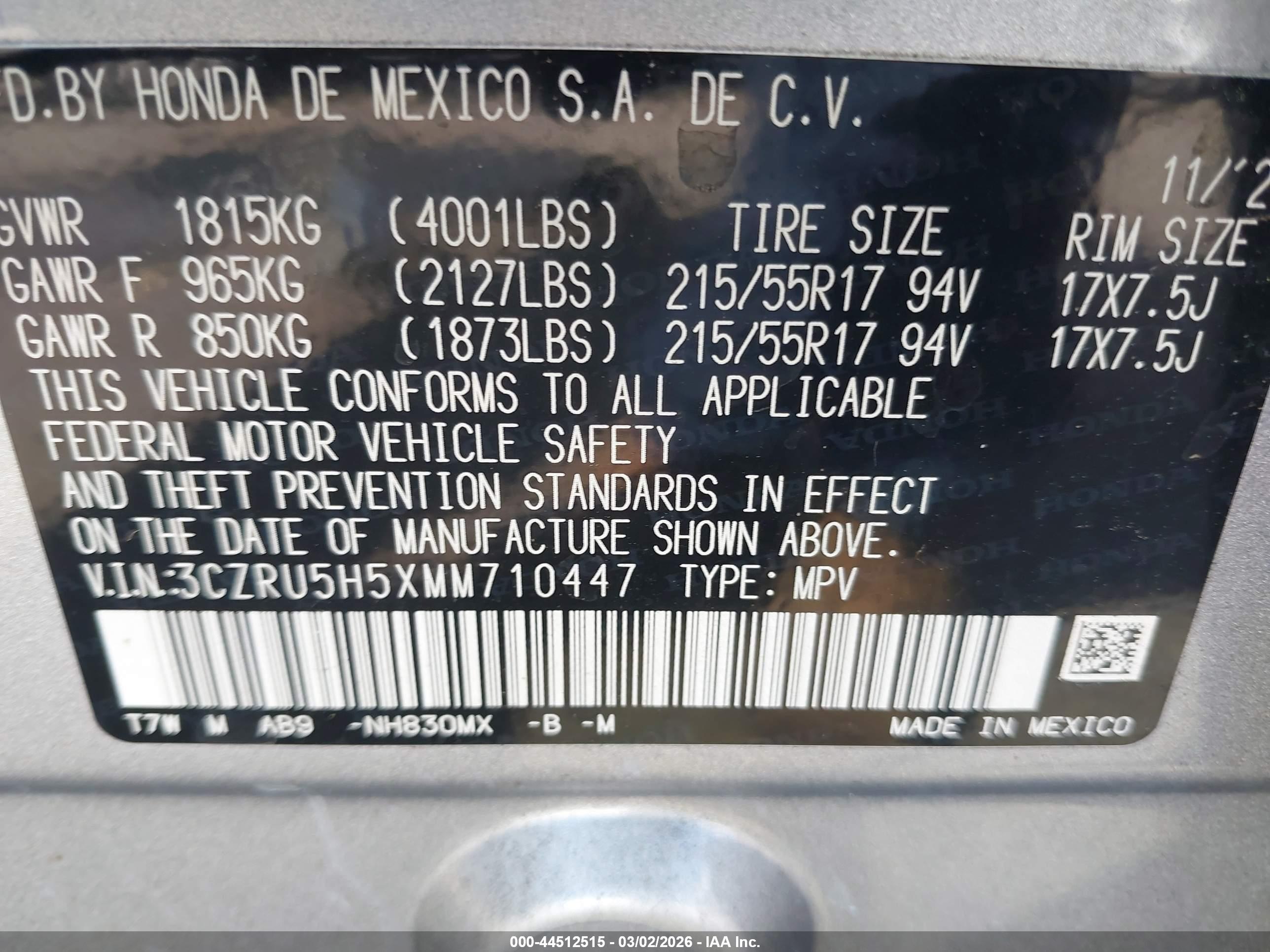 HONDA HR-V image 9