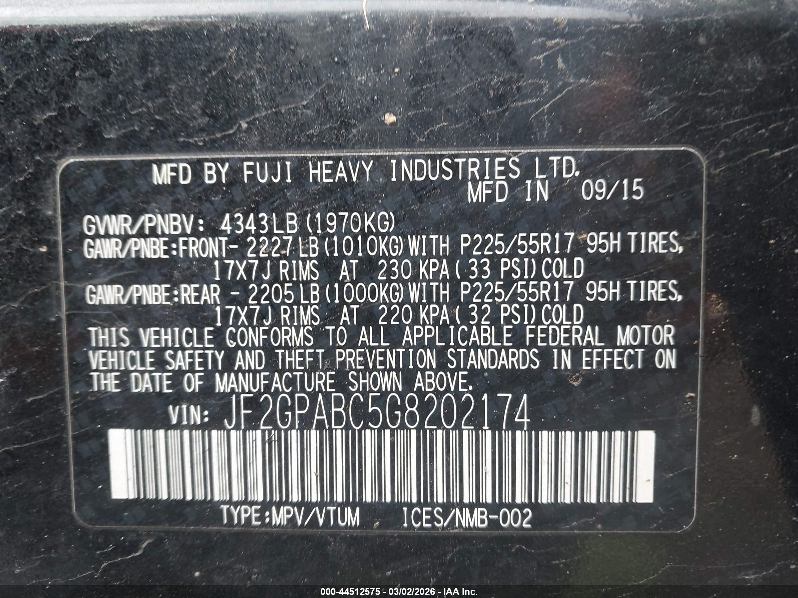SUBARU CROSSTREK image 9