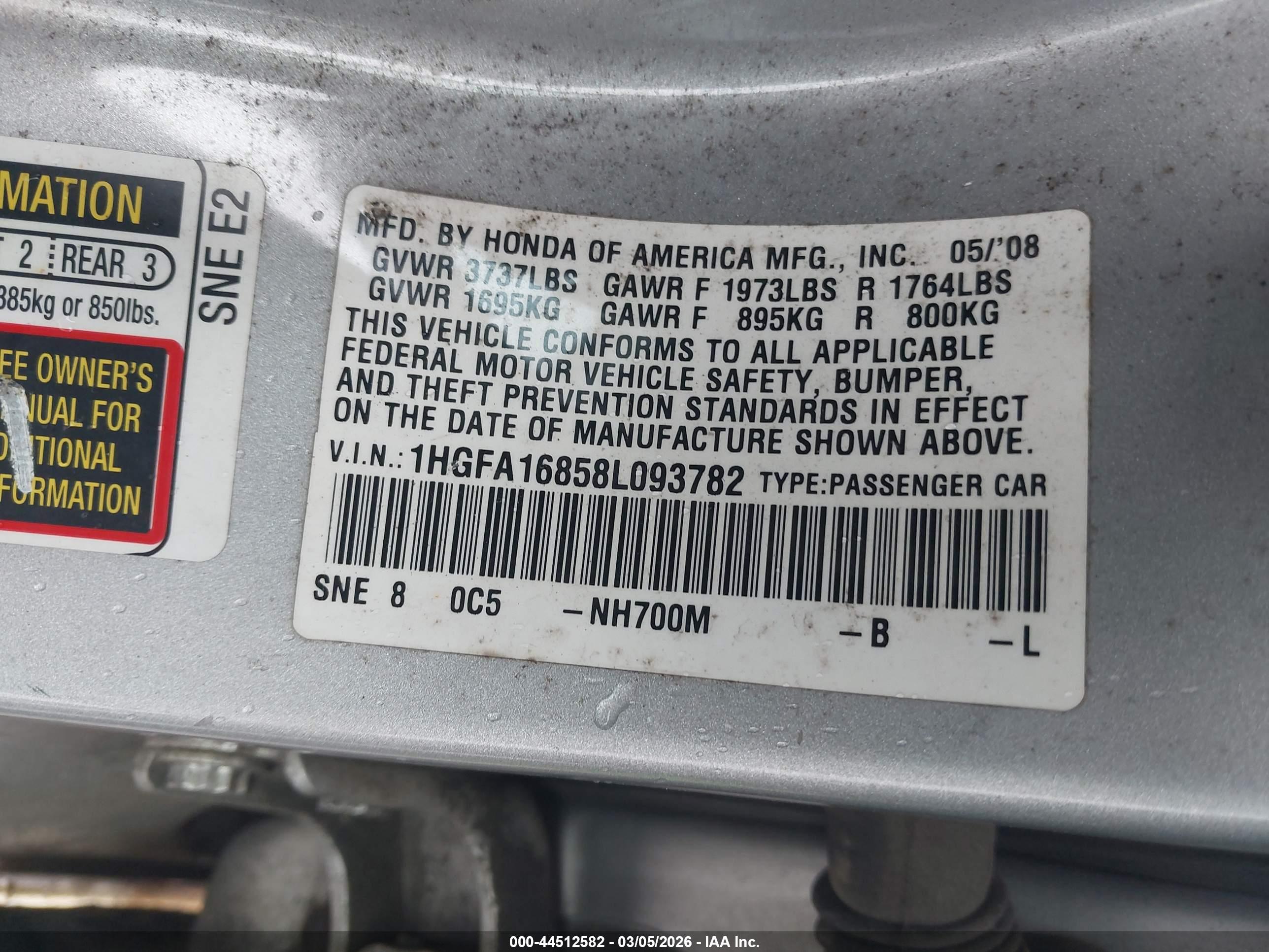 HONDA CIVIC image 9
