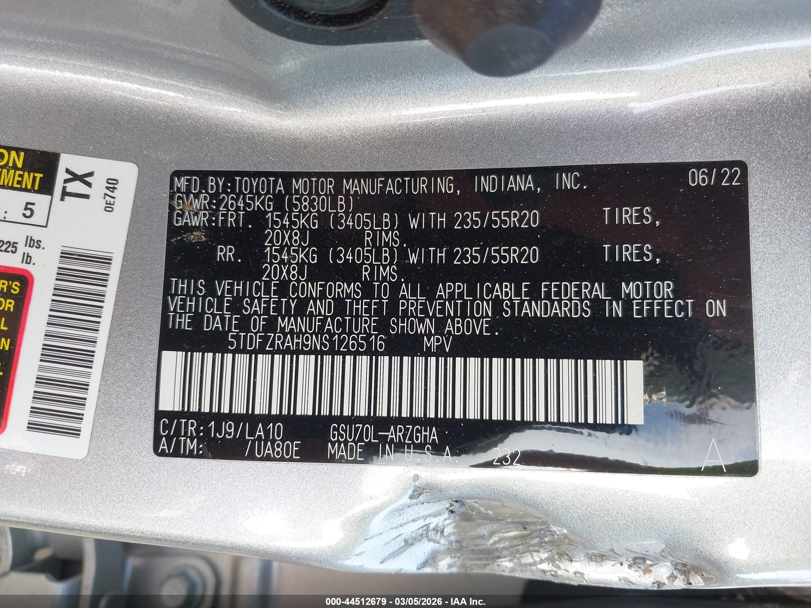 TOYOTA HIGHLANDER image 9