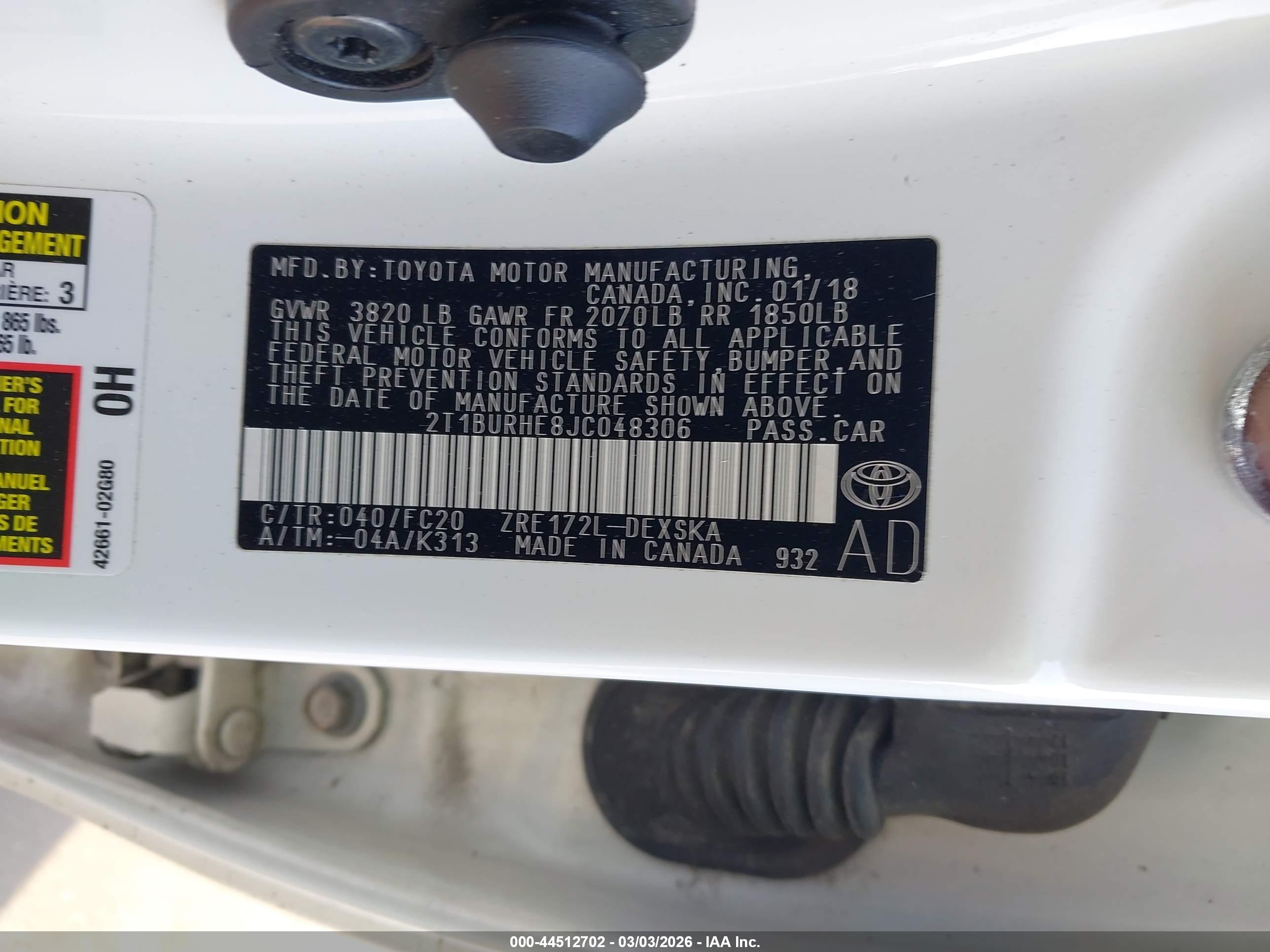 TOYOTA COROLLA image 9