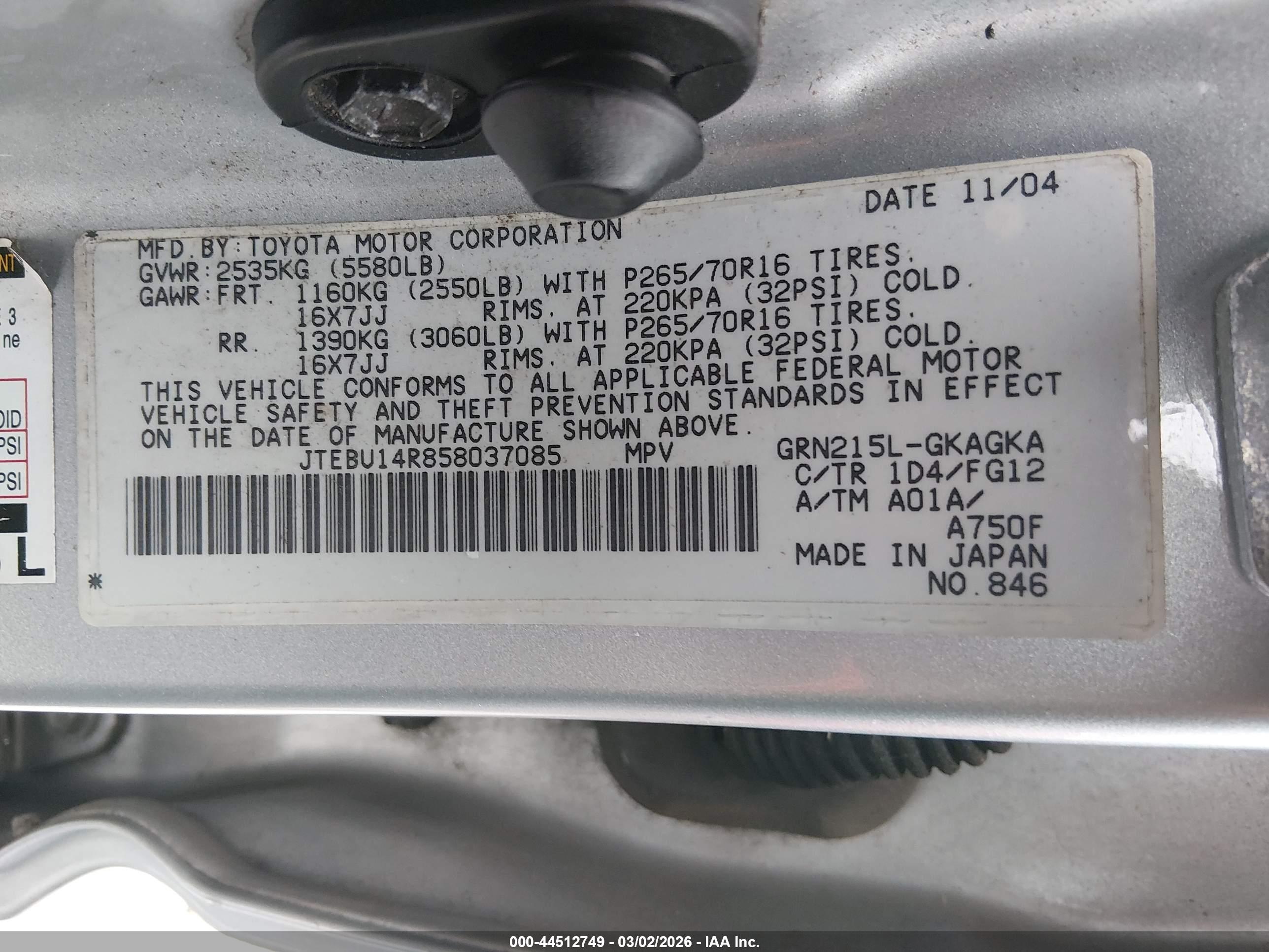 TOYOTA 4RUNNER image 9