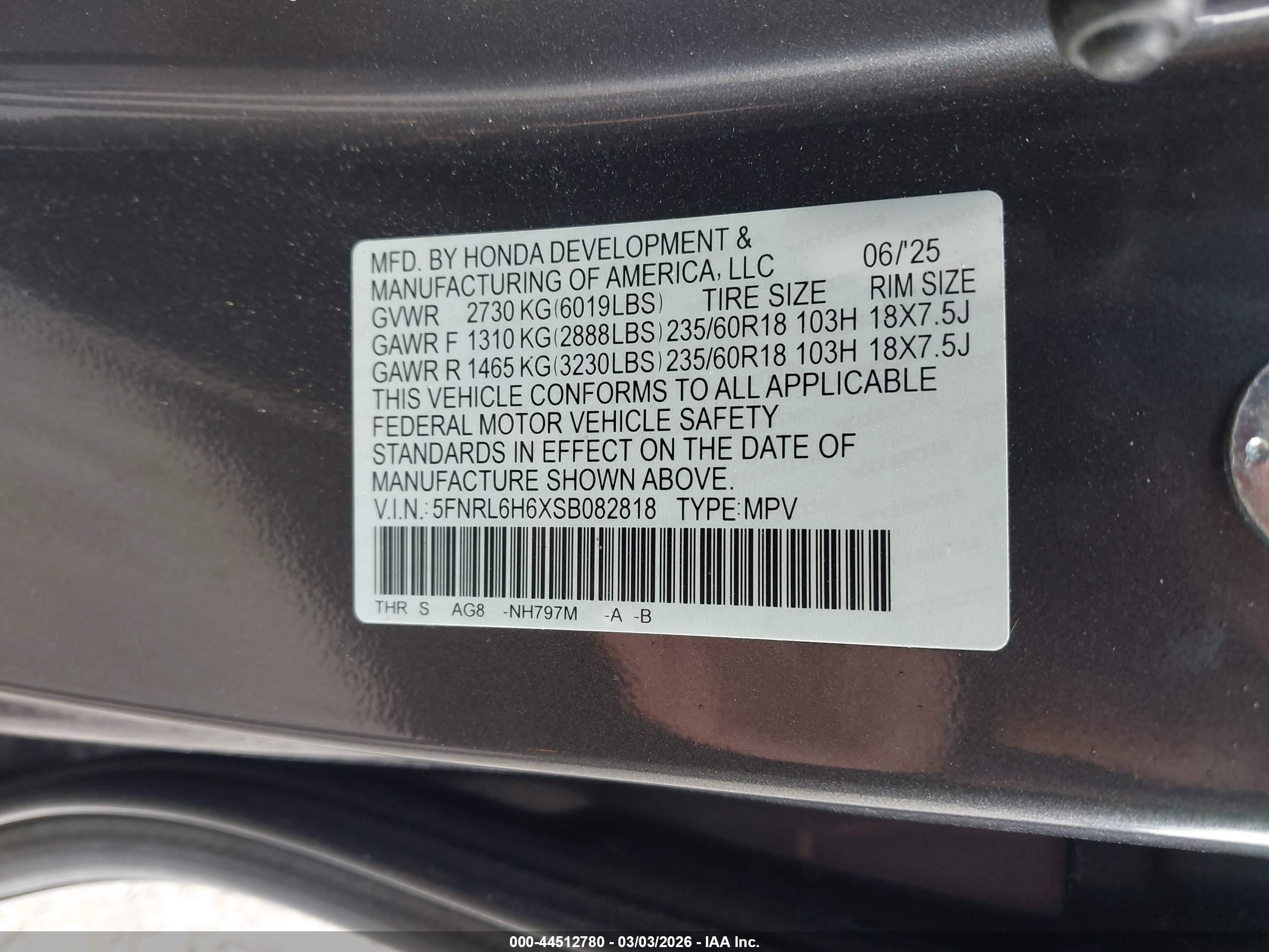 HONDA ODYSSEY image 9