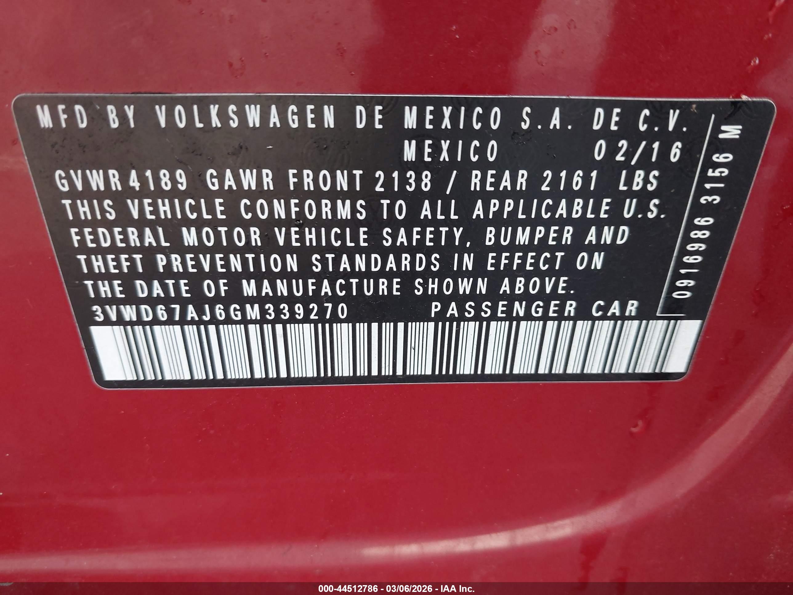 VOLKSWAGEN JETTA image 9