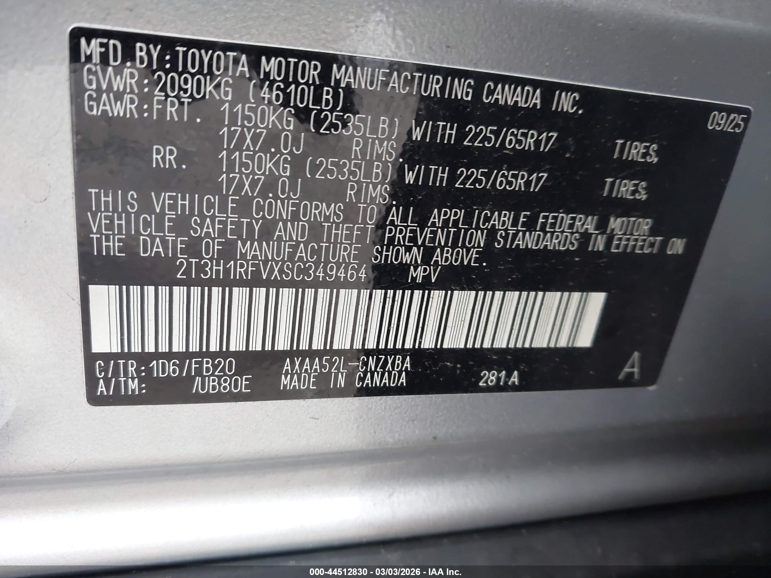 TOYOTA RAV4 image 9