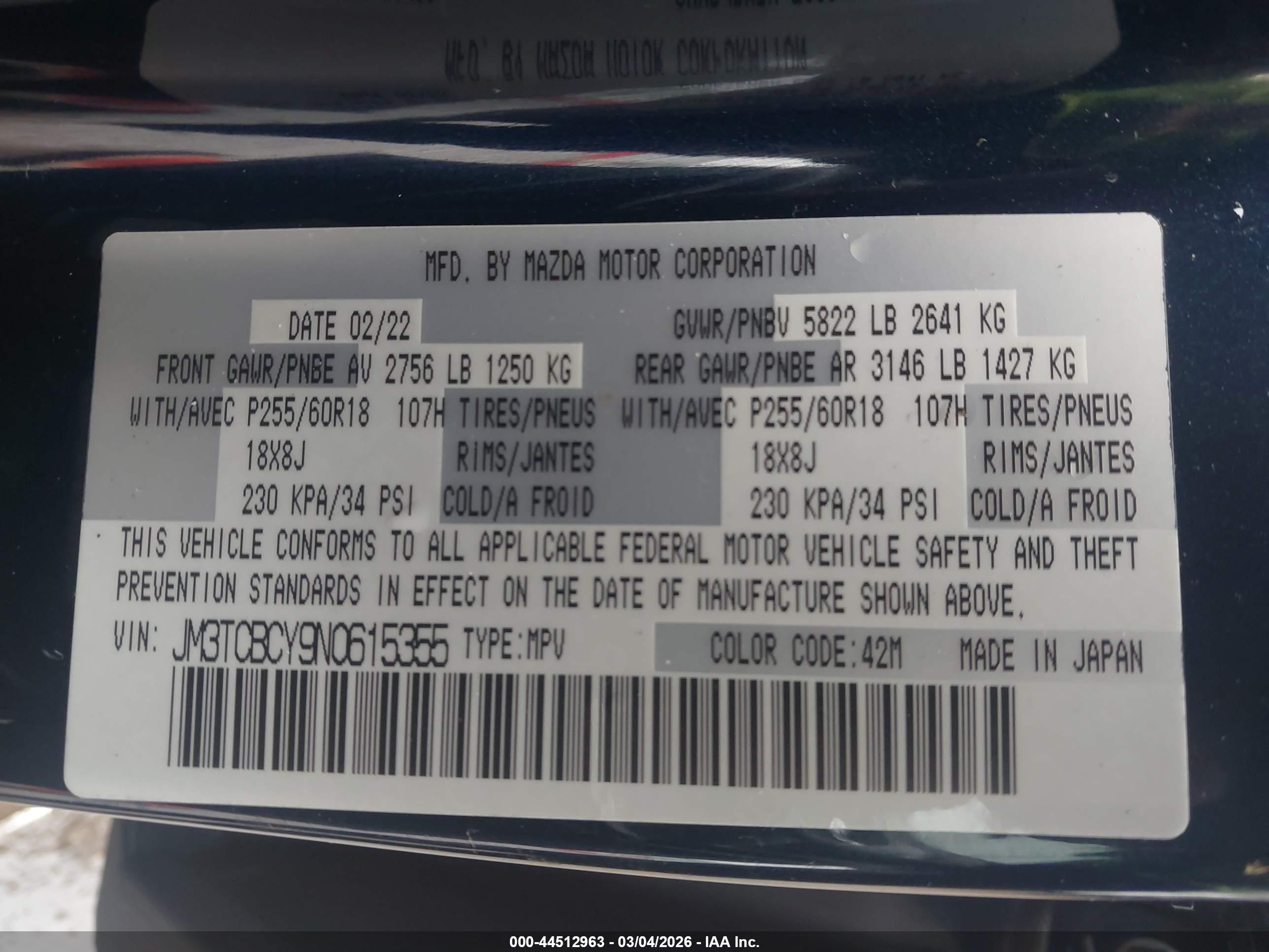 MAZDA CX-9 image 9