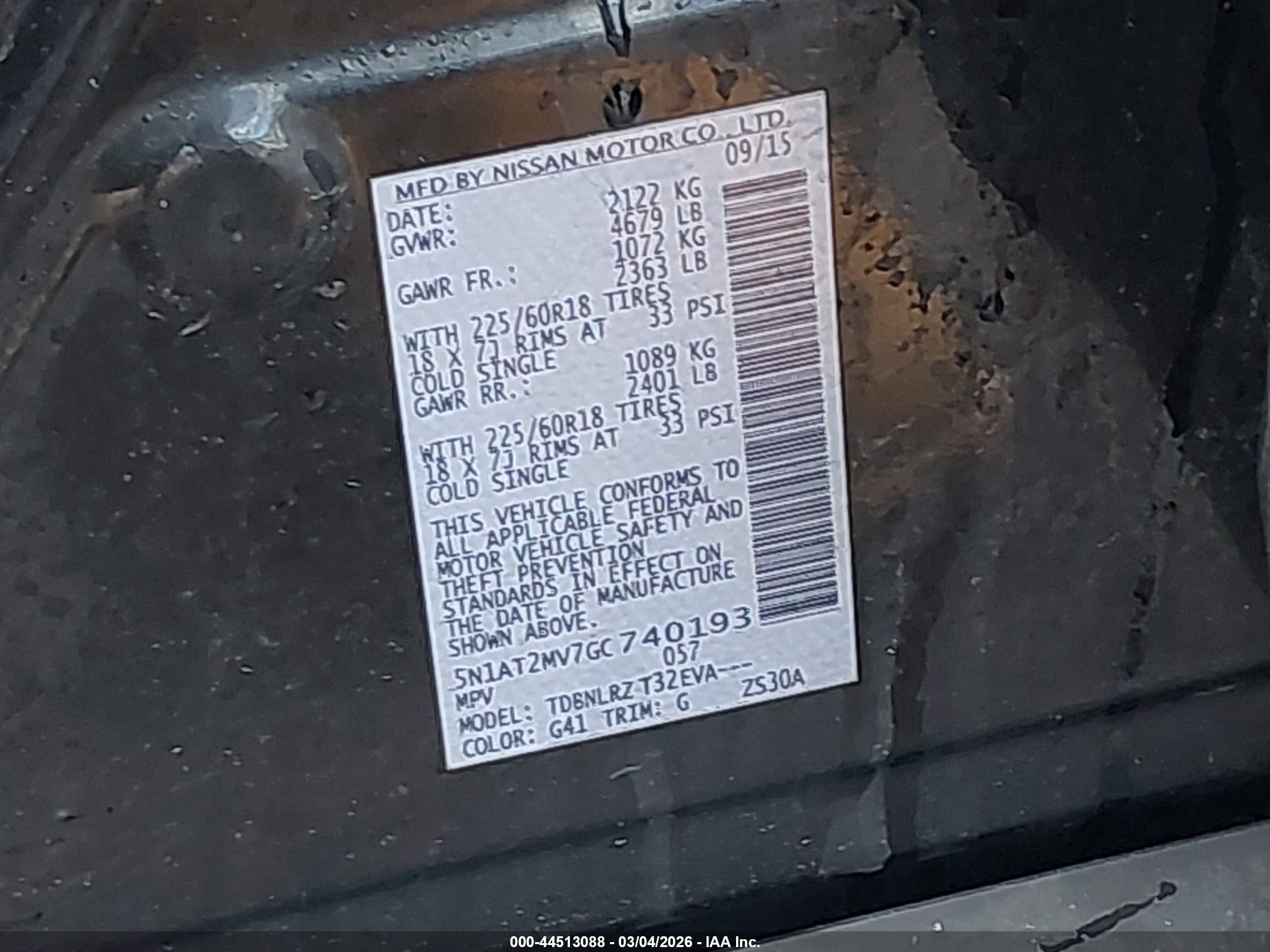 NISSAN ROGUE image 9
