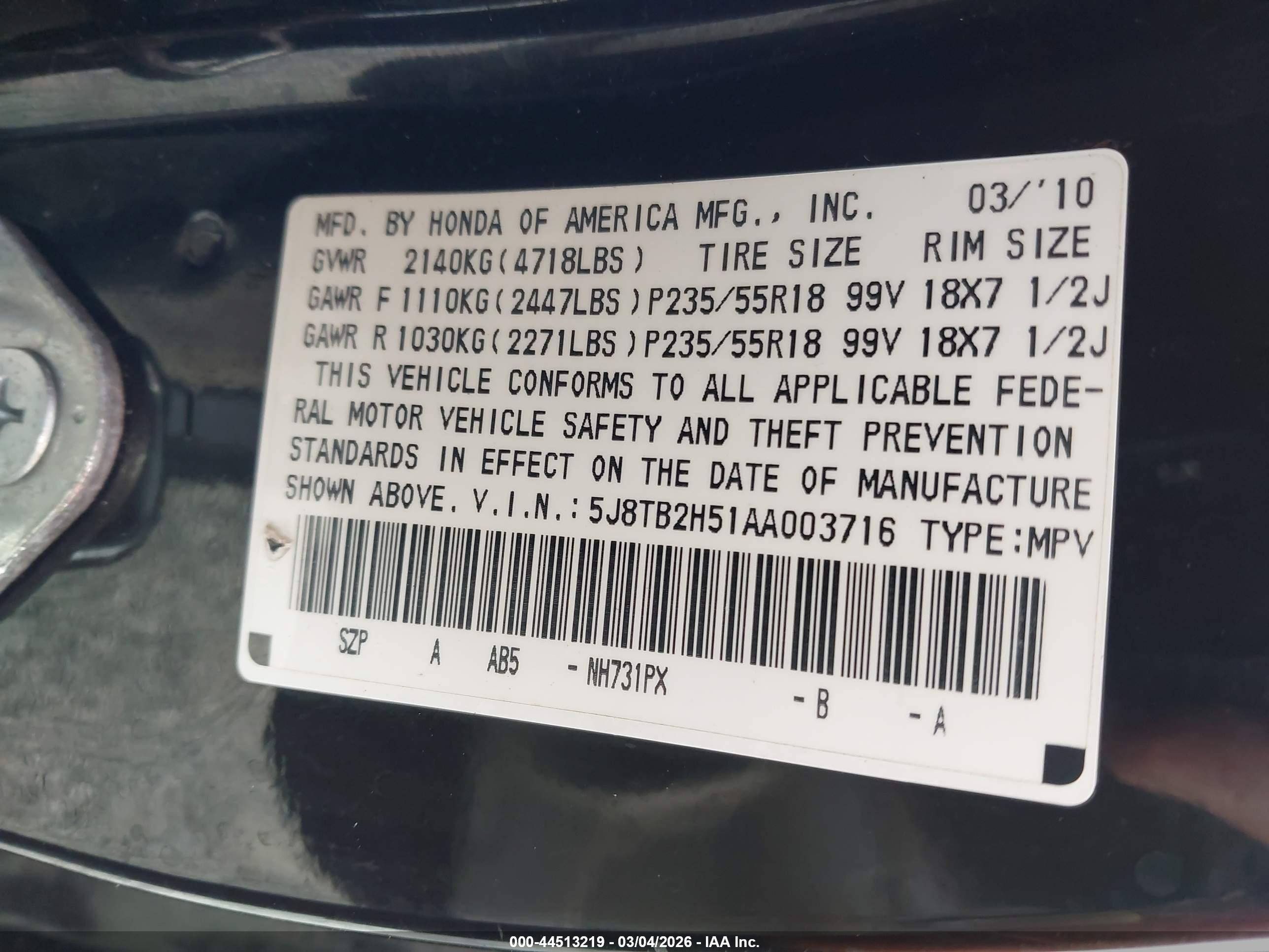 ACURA RDX image 9