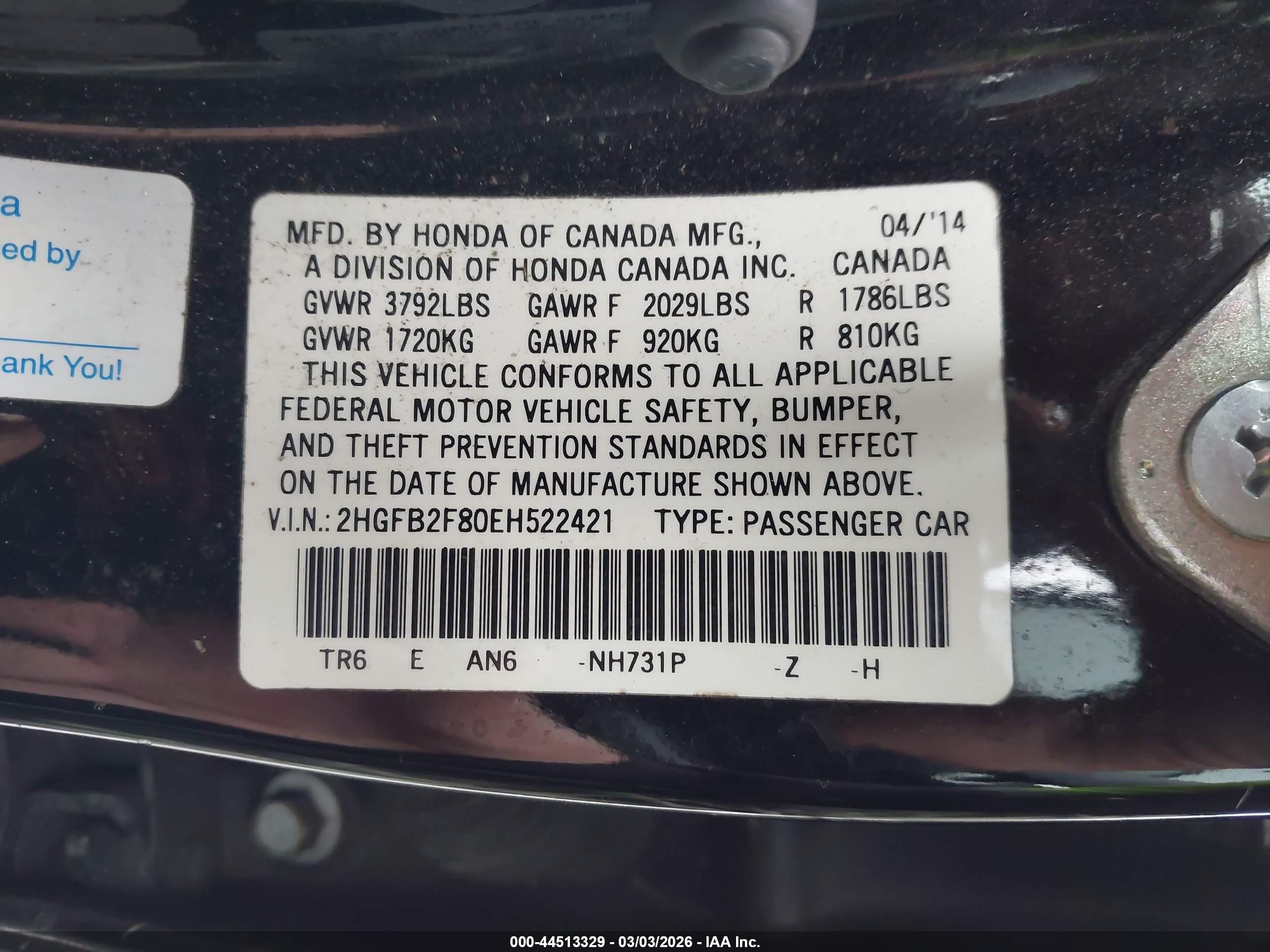 HONDA CIVIC image 9