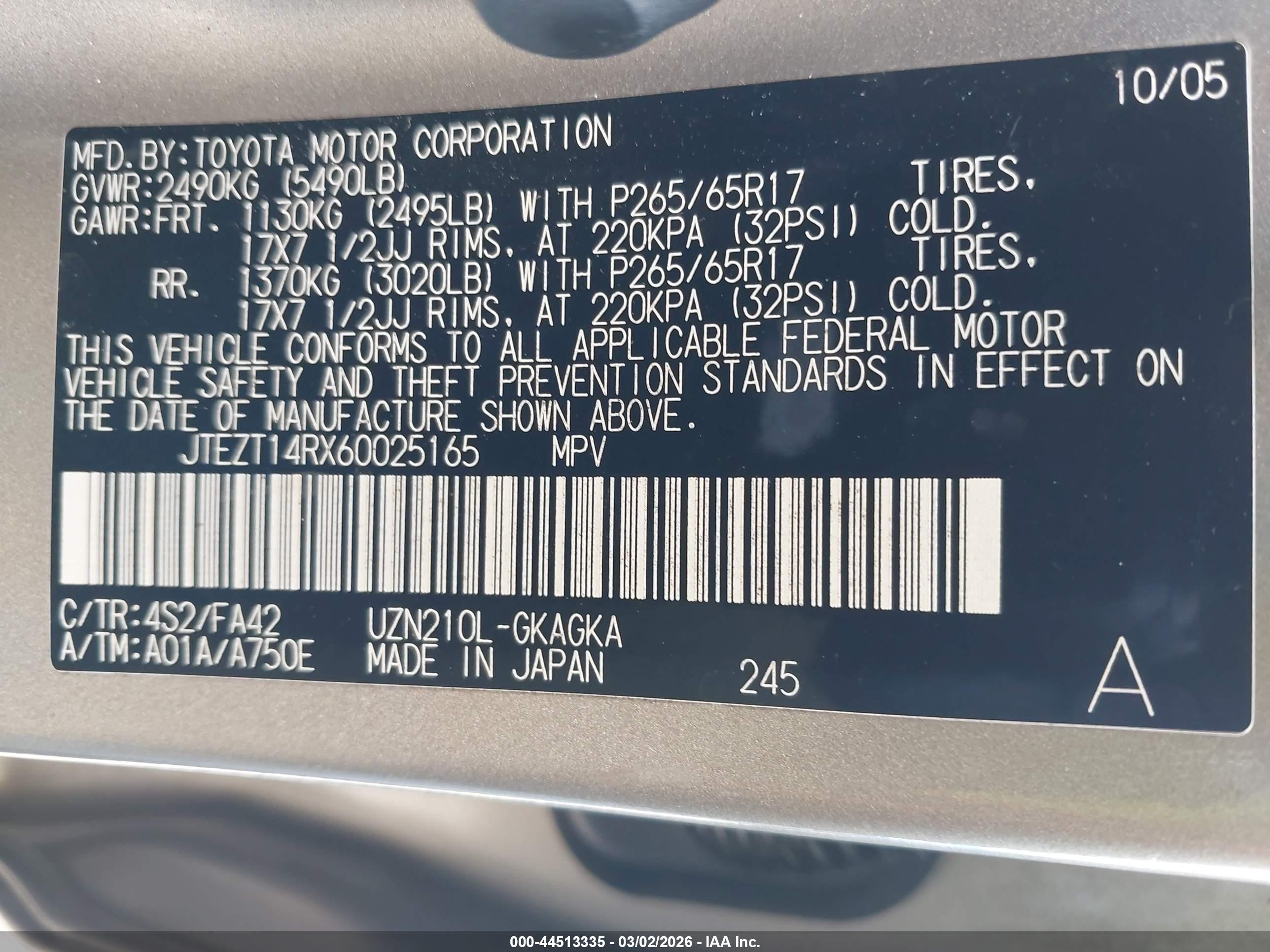 TOYOTA 4RUNNER image 9