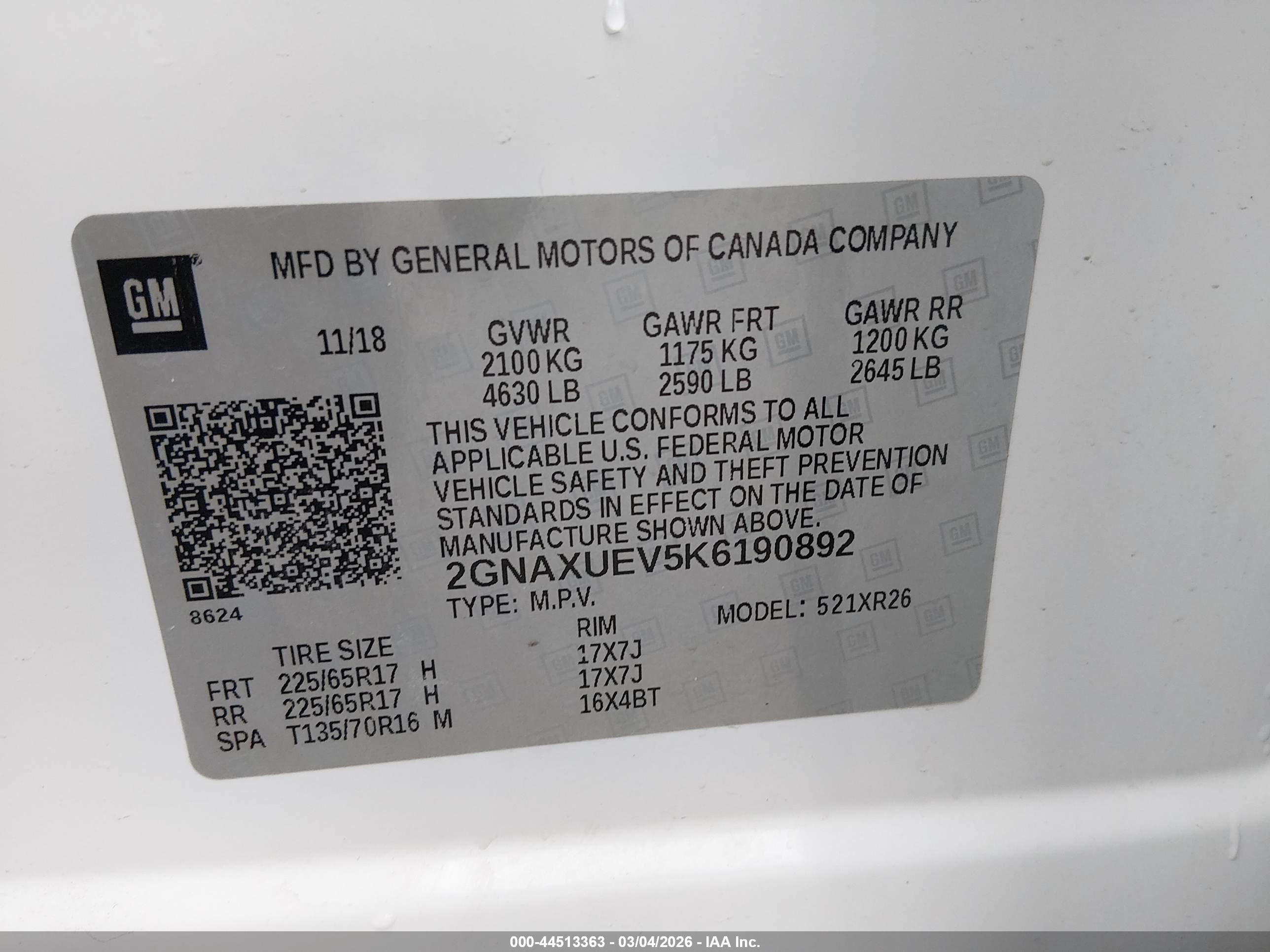 CHEVROLET EQUINOX image 9