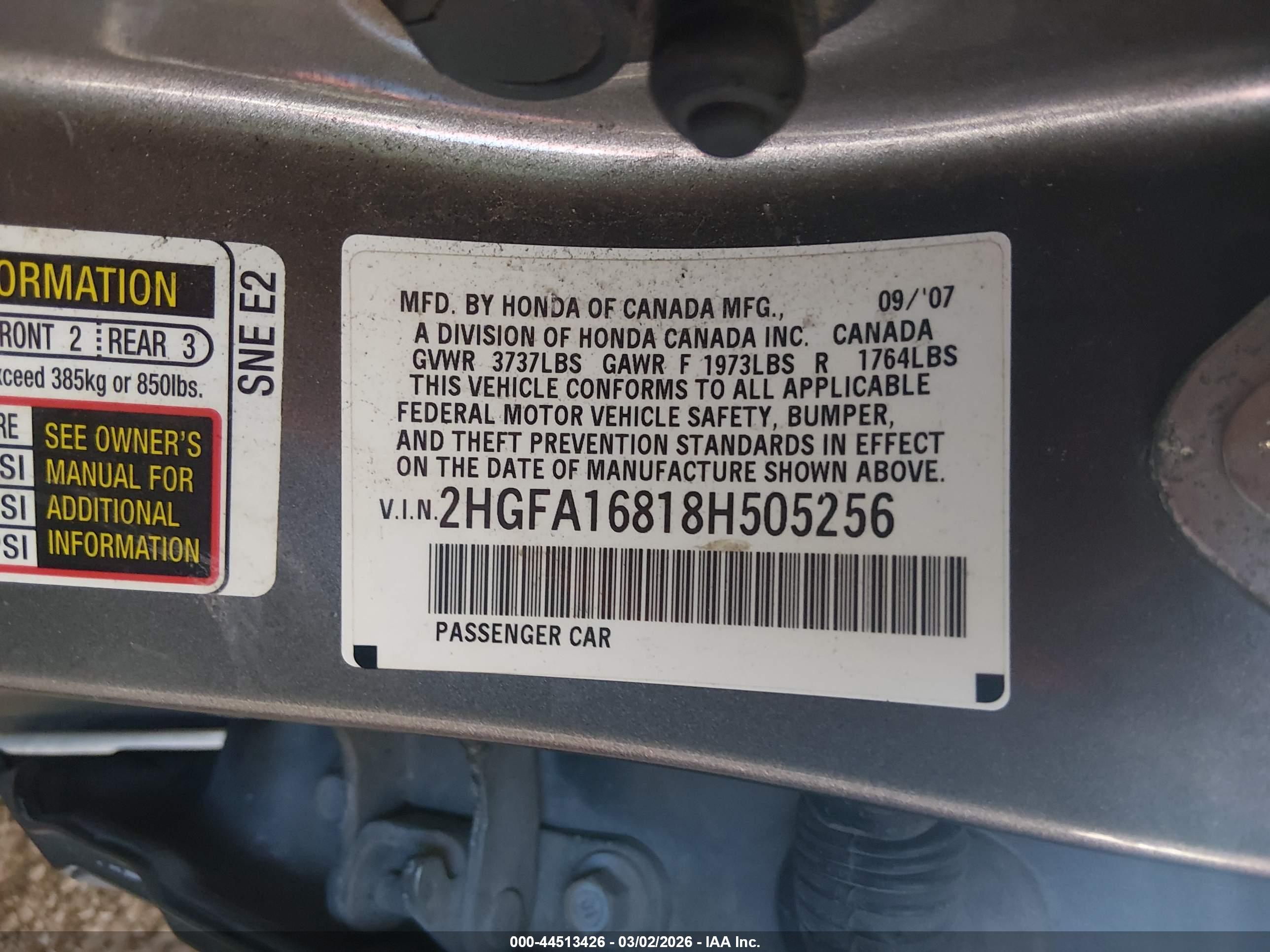HONDA CIVIC image 9