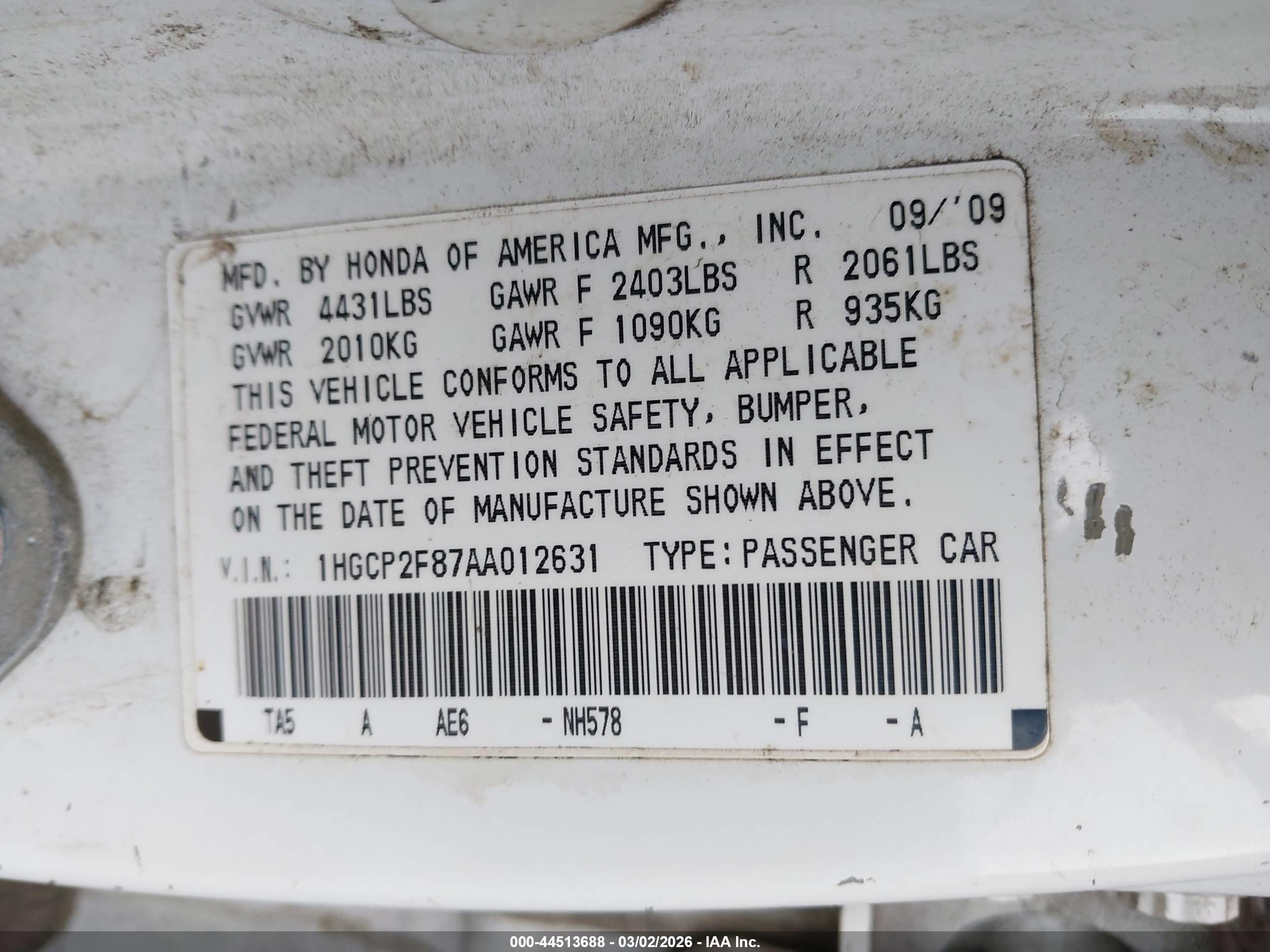 HONDA ACCORD image 9