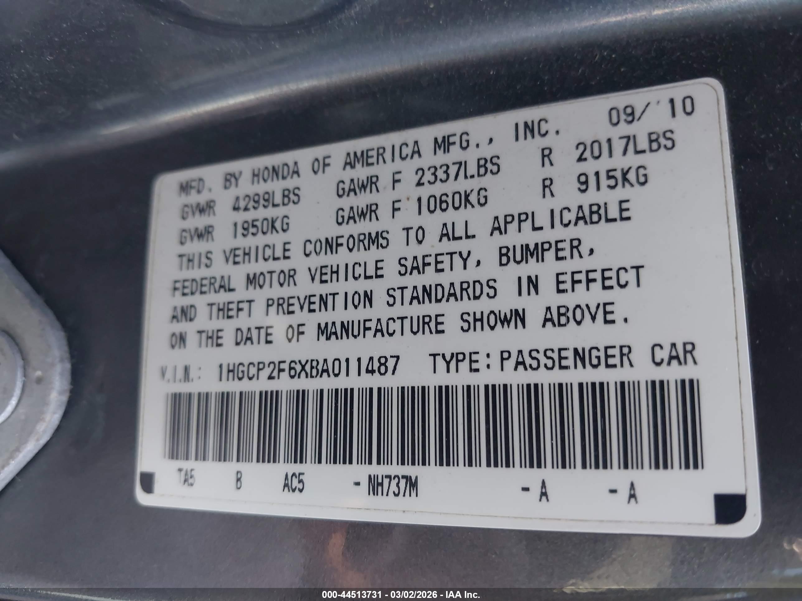HONDA ACCORD image 9
