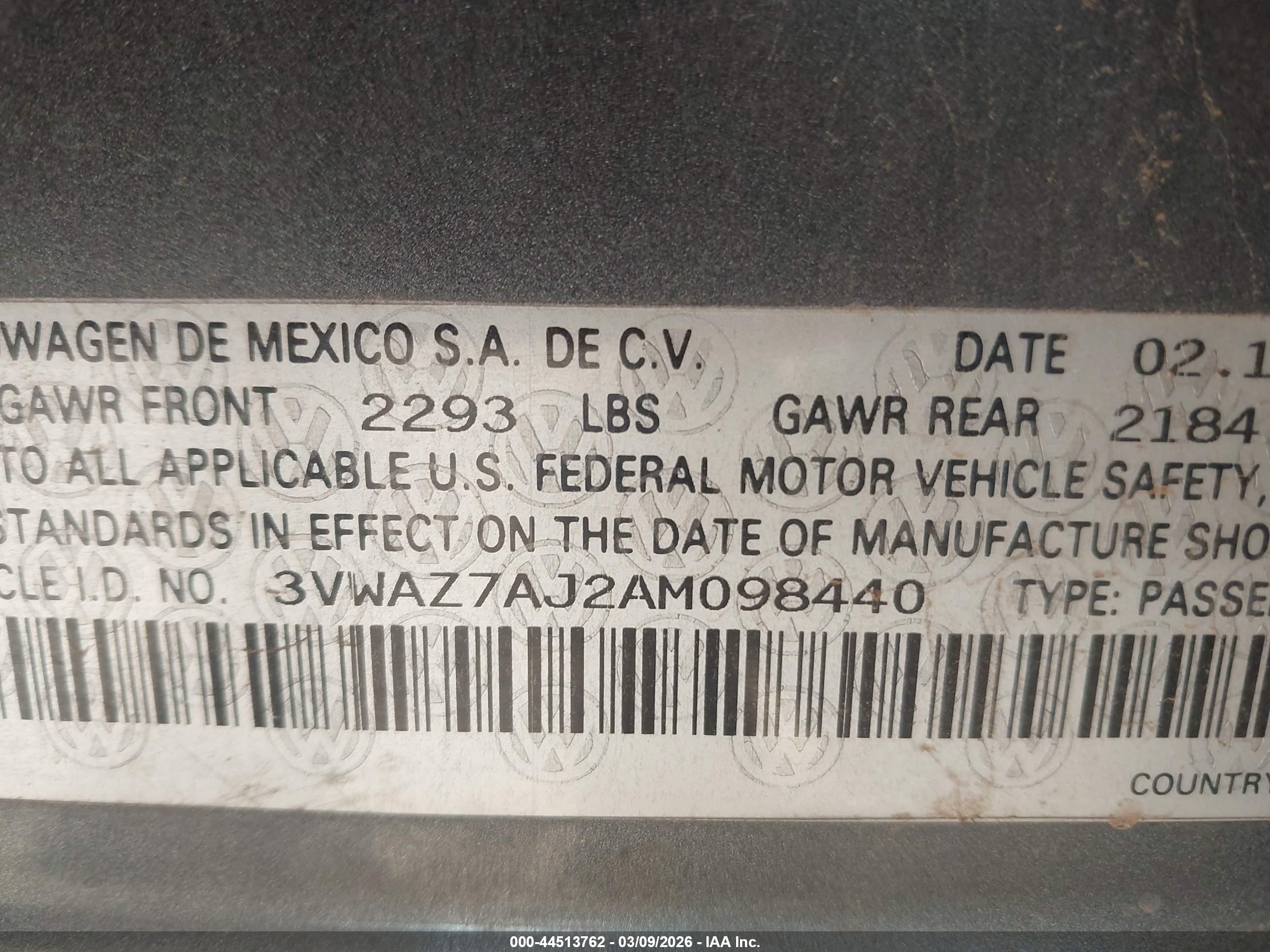 VOLKSWAGEN JETTA image 9