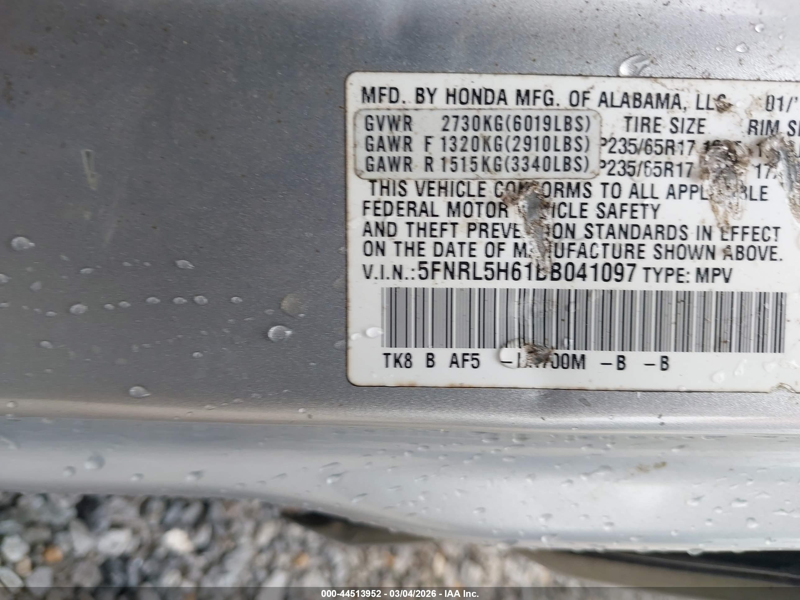 HONDA ODYSSEY image 9