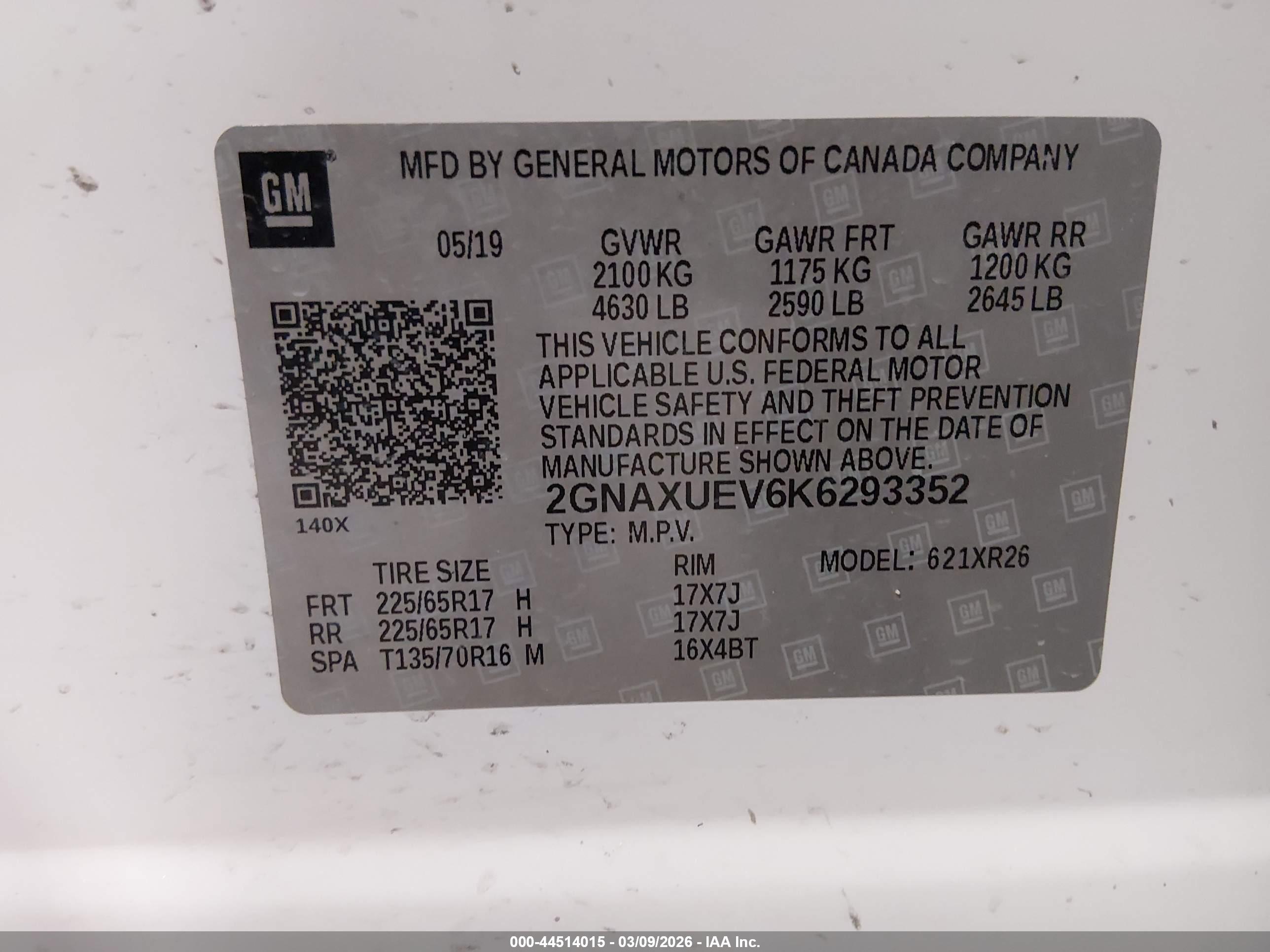 CHEVROLET EQUINOX image 9