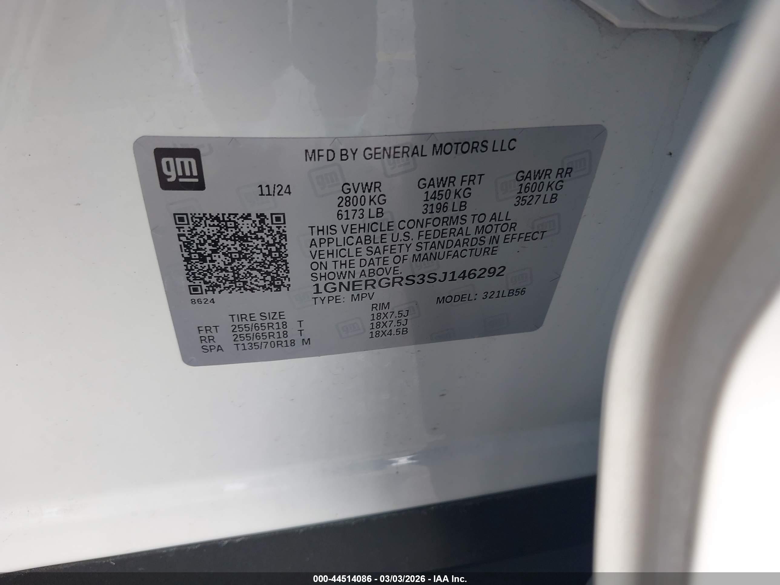 CHEVROLET TRAVERSE image 9