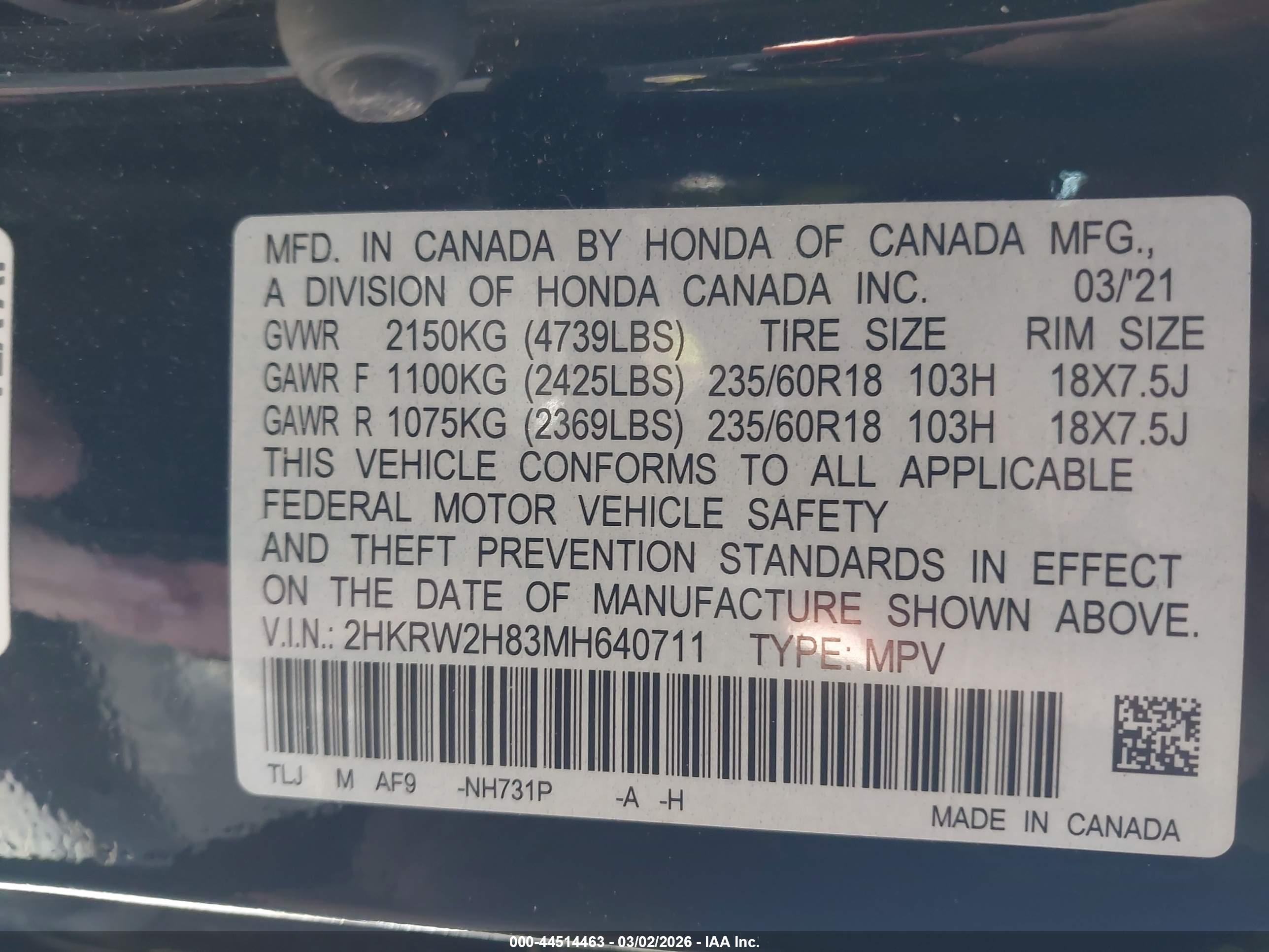 HONDA CR-V image 9