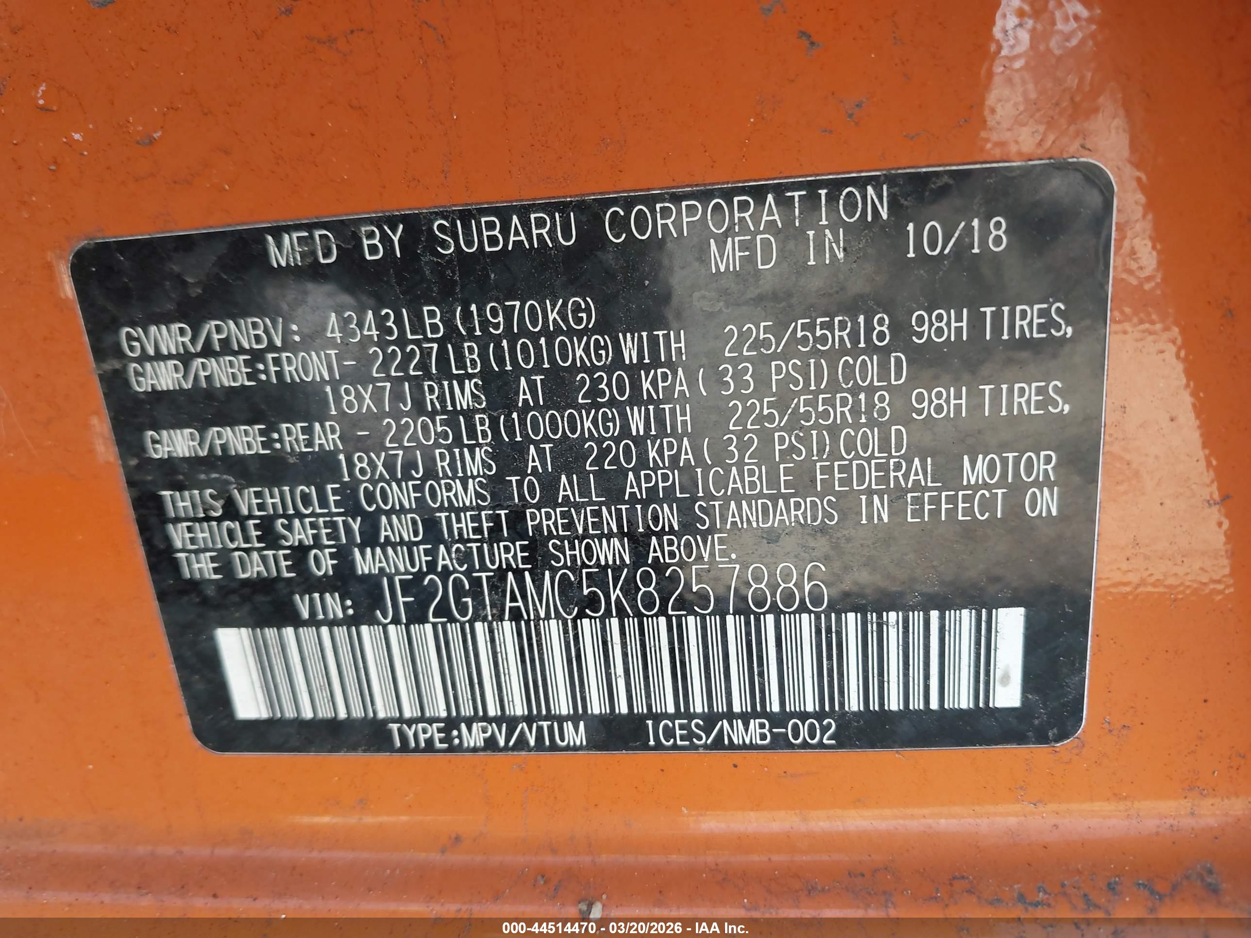 SUBARU CROSSTREK image 9