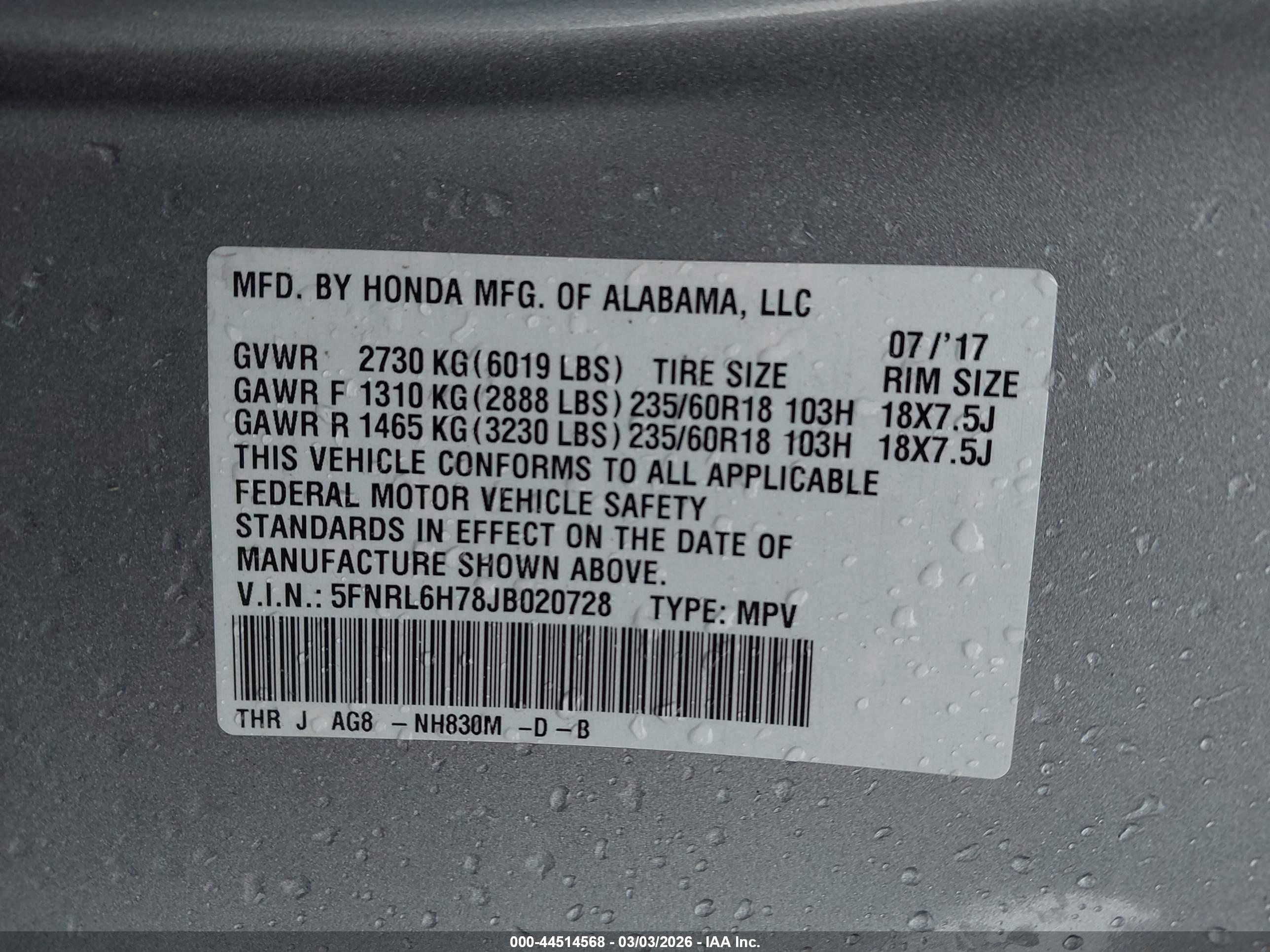 HONDA ODYSSEY image 9