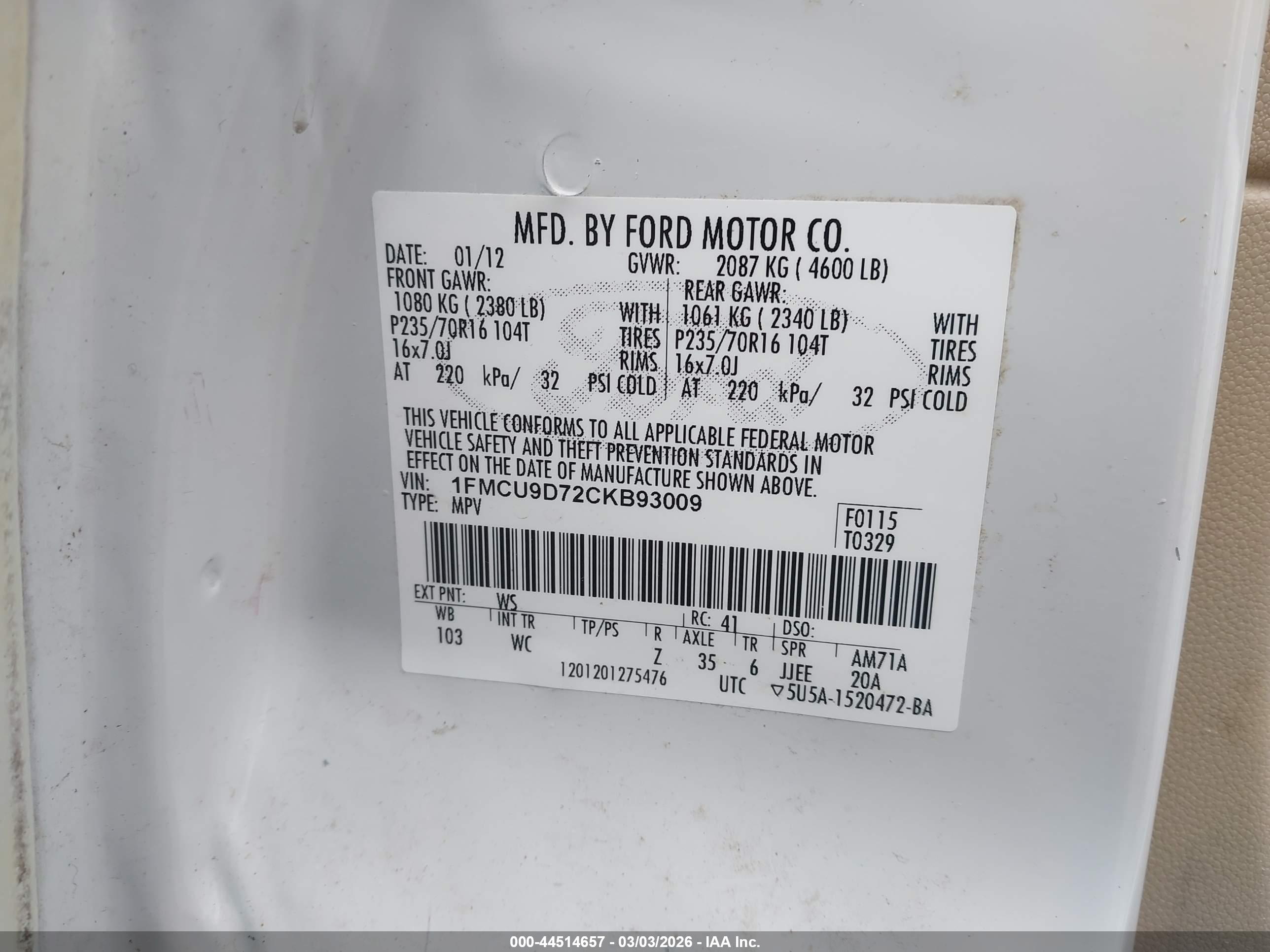 FORD ESCAPE image 9