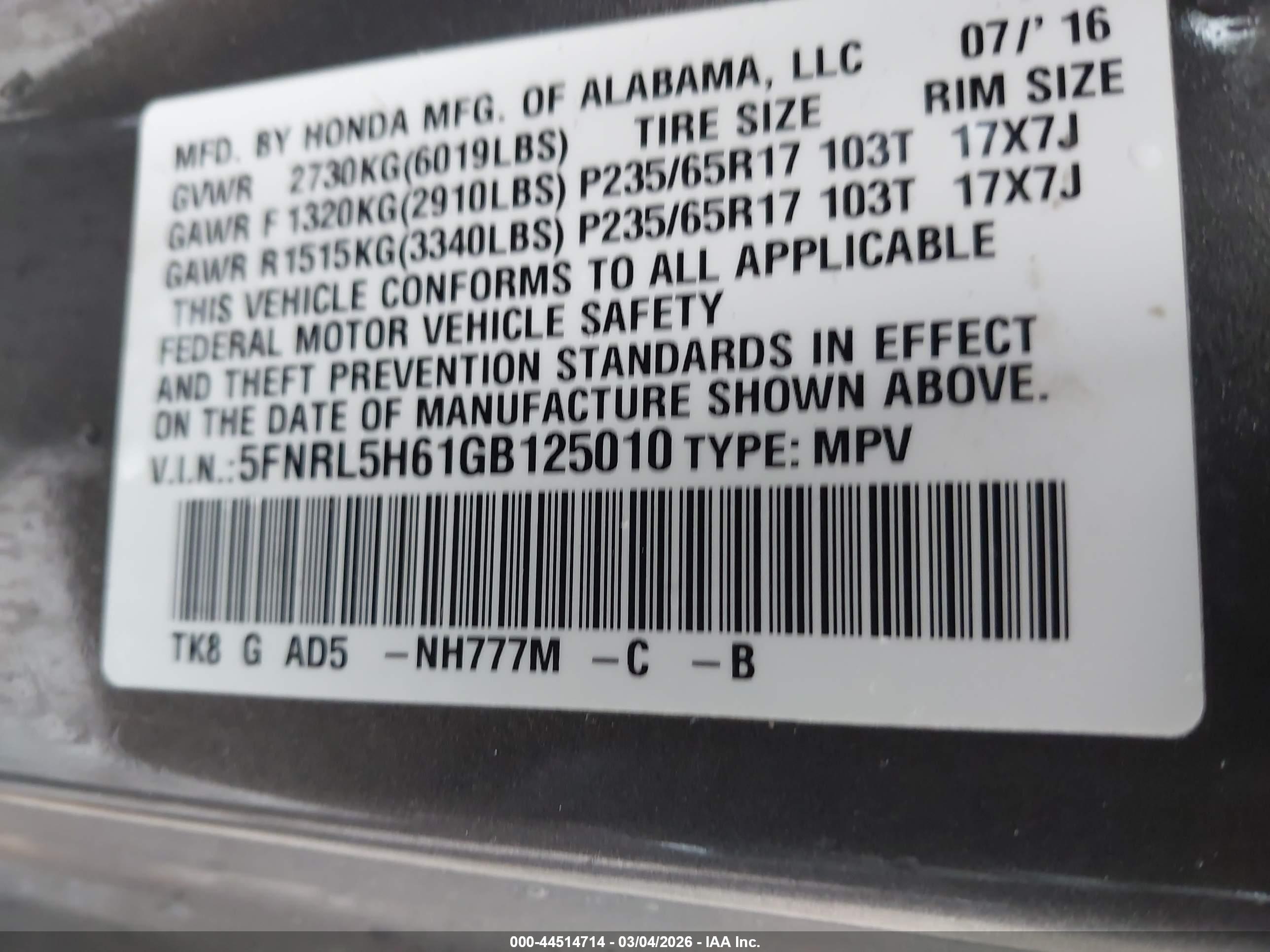HONDA ODYSSEY image 9
