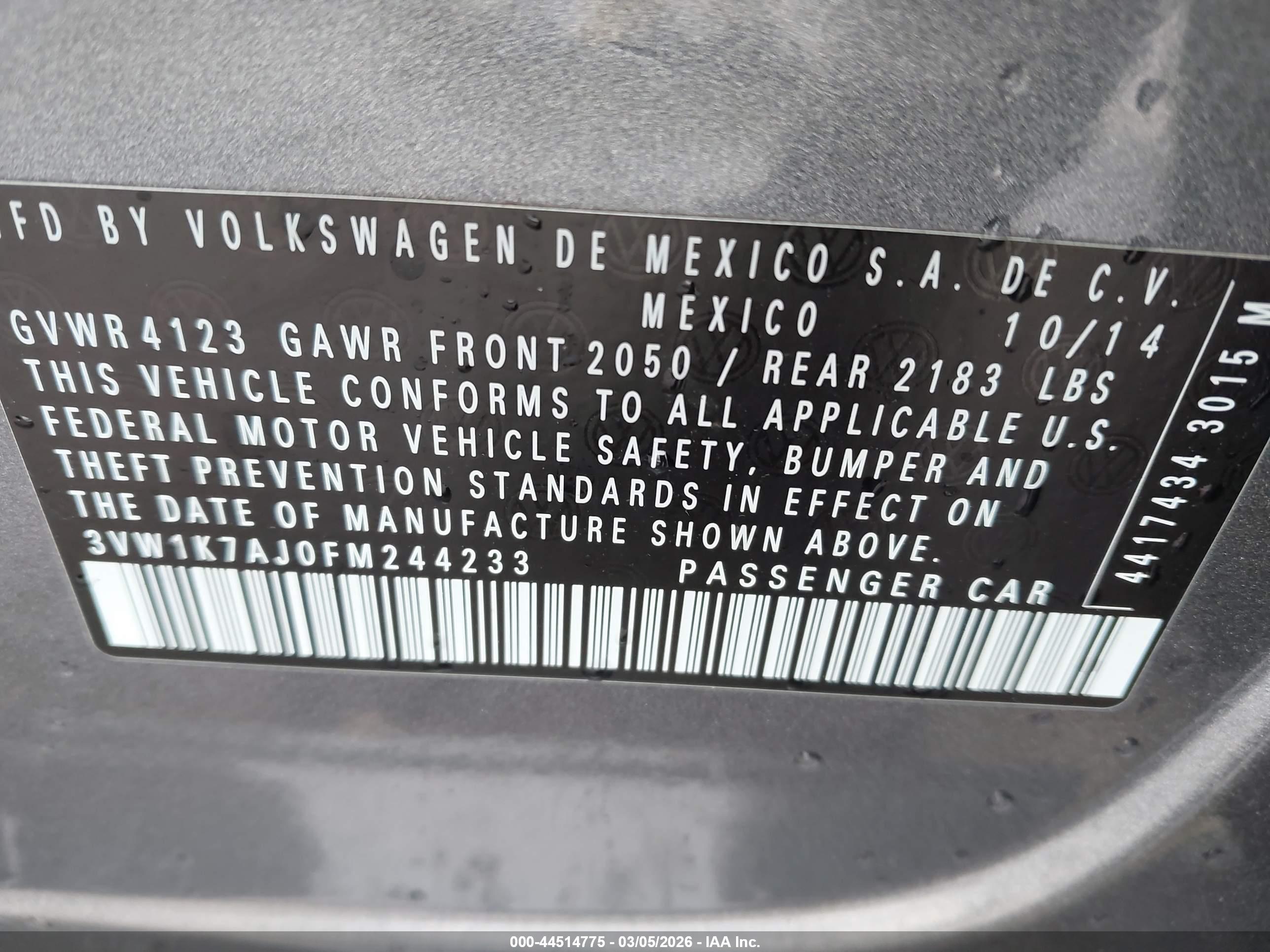 VOLKSWAGEN JETTA image 9
