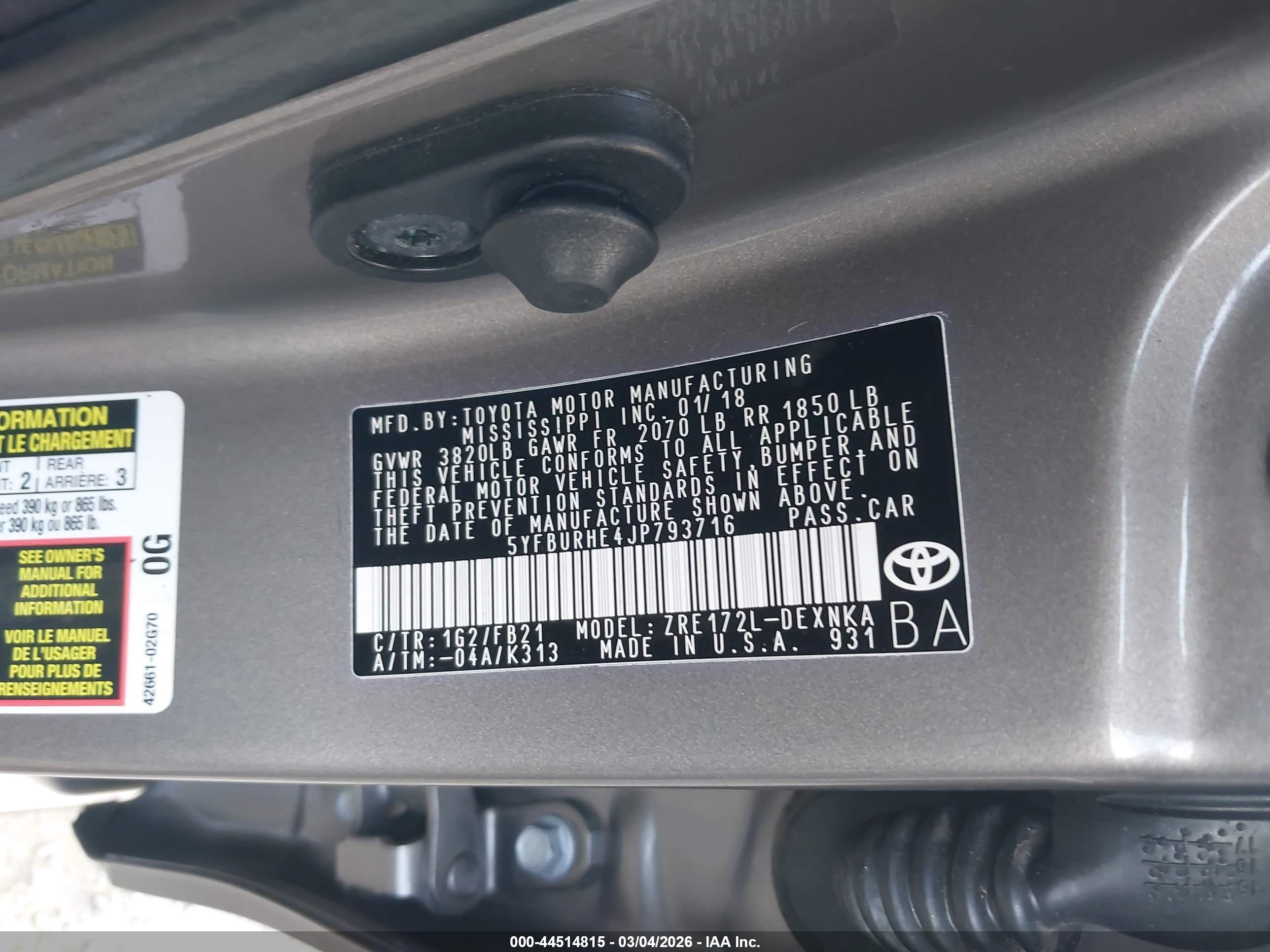 TOYOTA COROLLA image 9