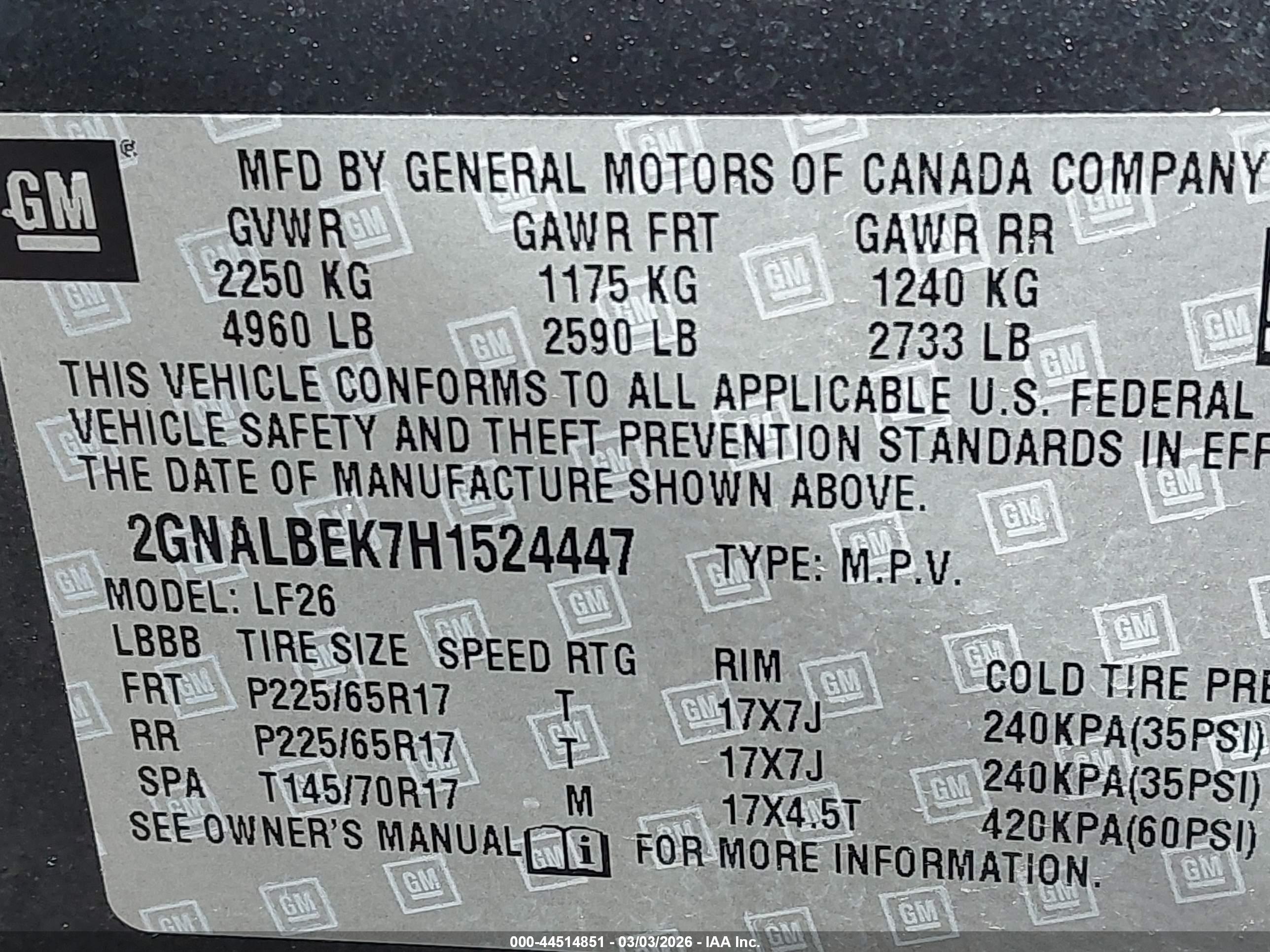 CHEVROLET EQUINOX image 9