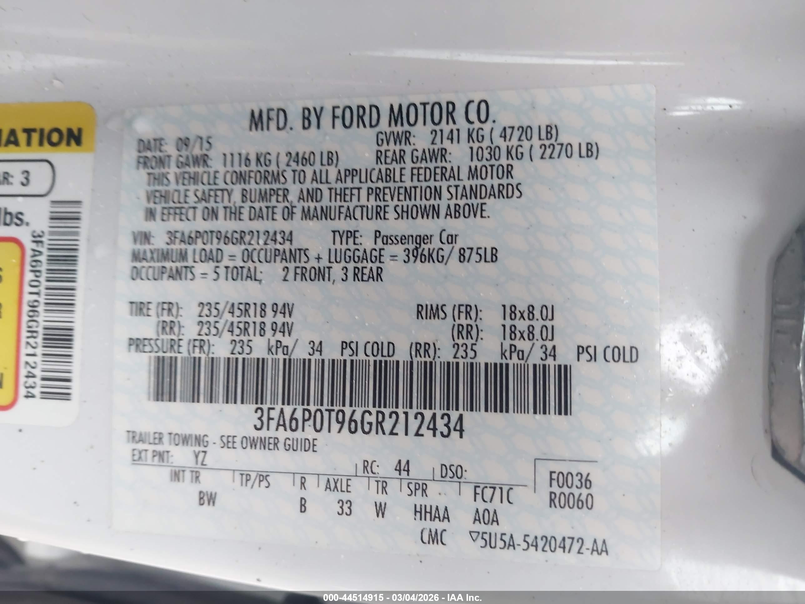 FORD FUSION image 9