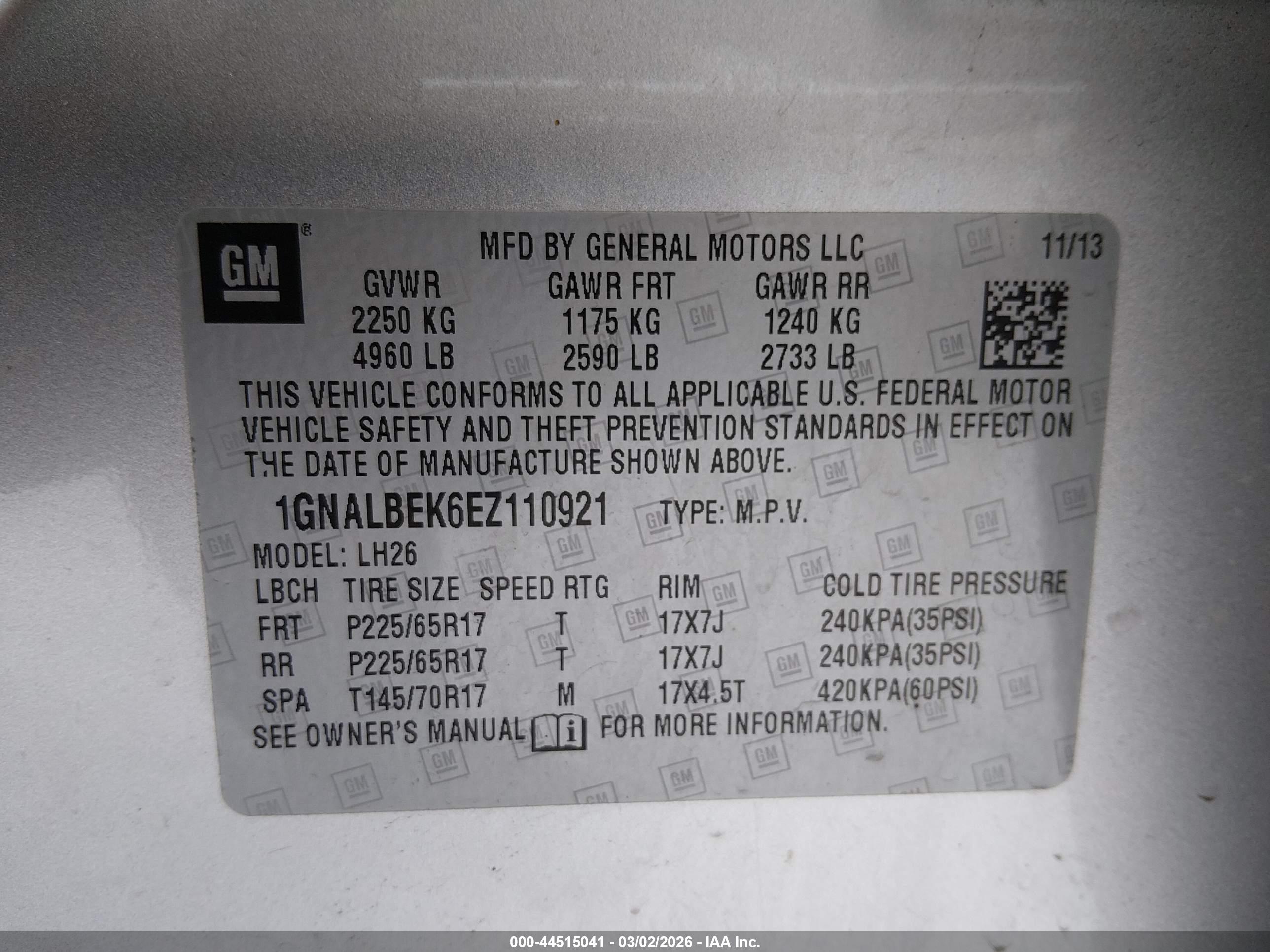 CHEVROLET EQUINOX image 9