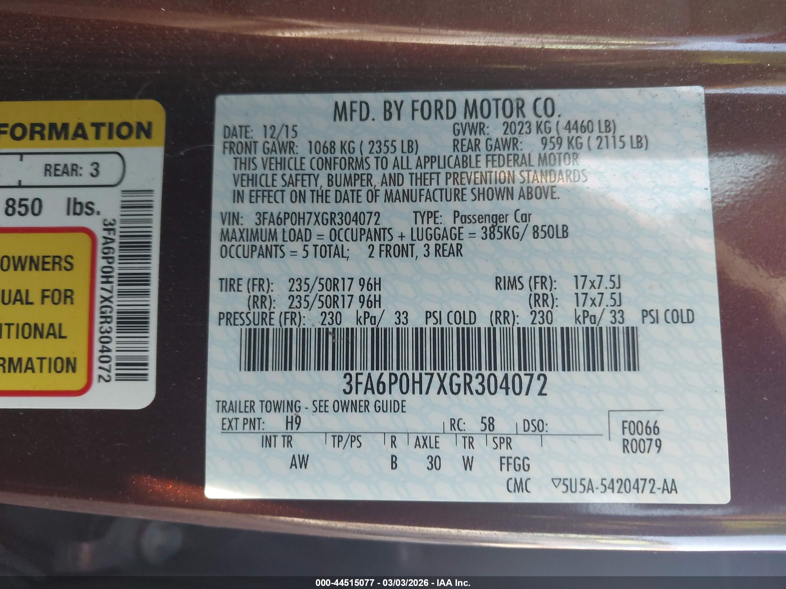 FORD FUSION image 9