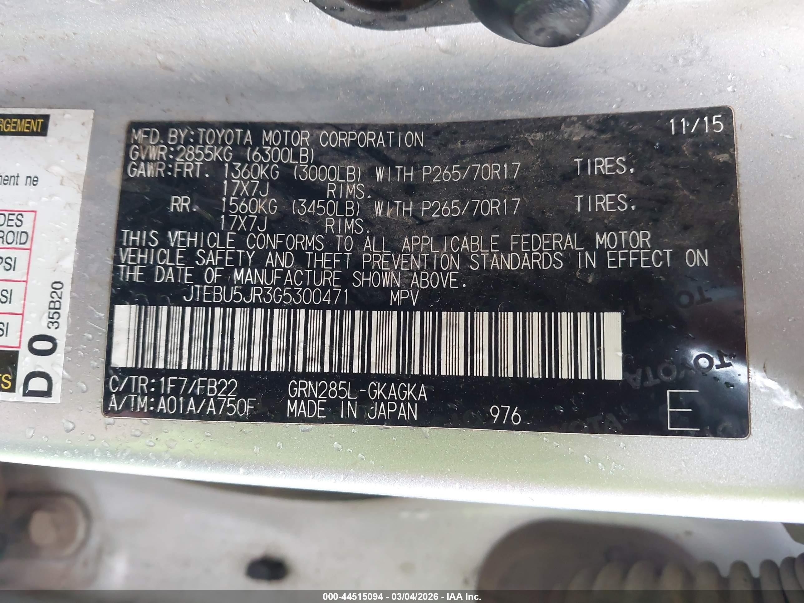 TOYOTA 4RUNNER image 9
