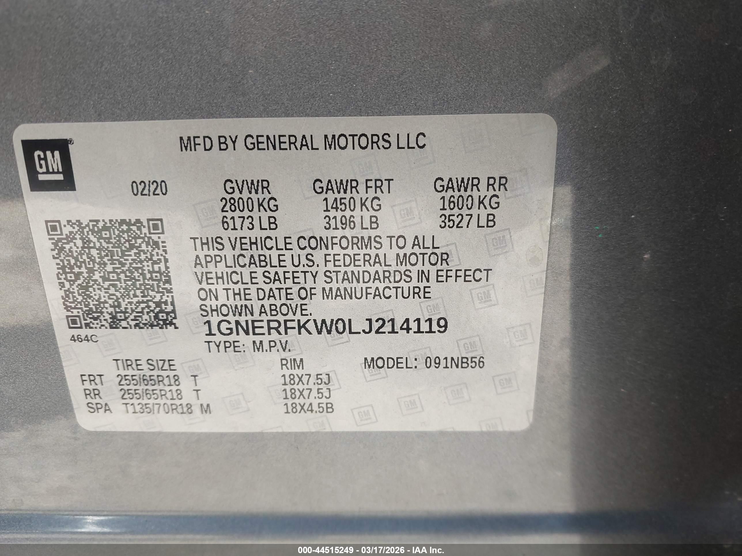 CHEVROLET TRAVERSE image 9