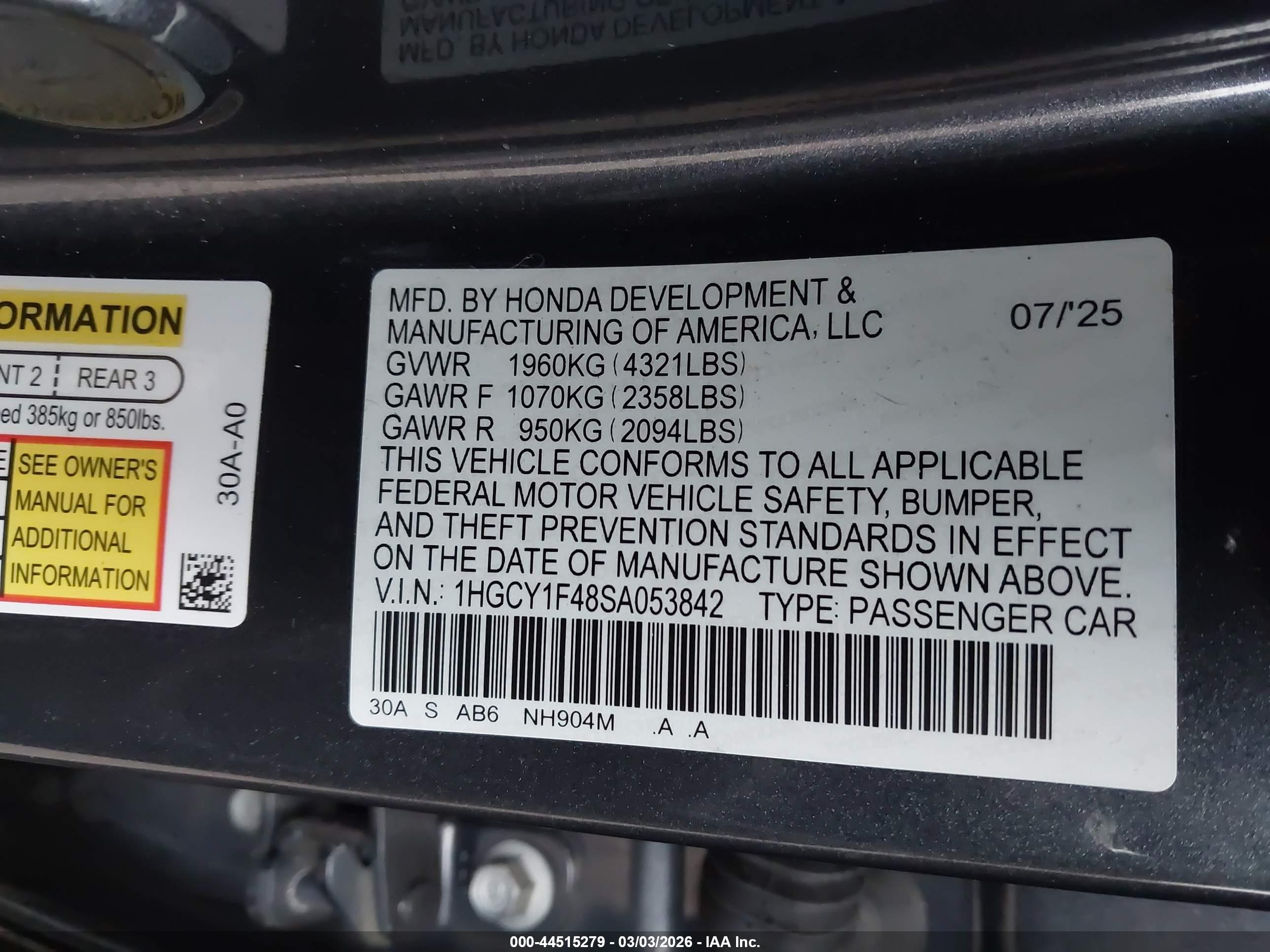 HONDA ACCORD image 9