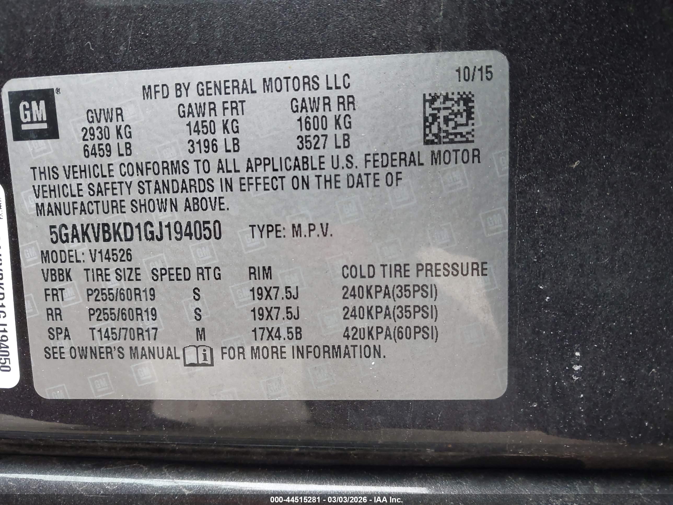 BUICK ENCLAVE image 9