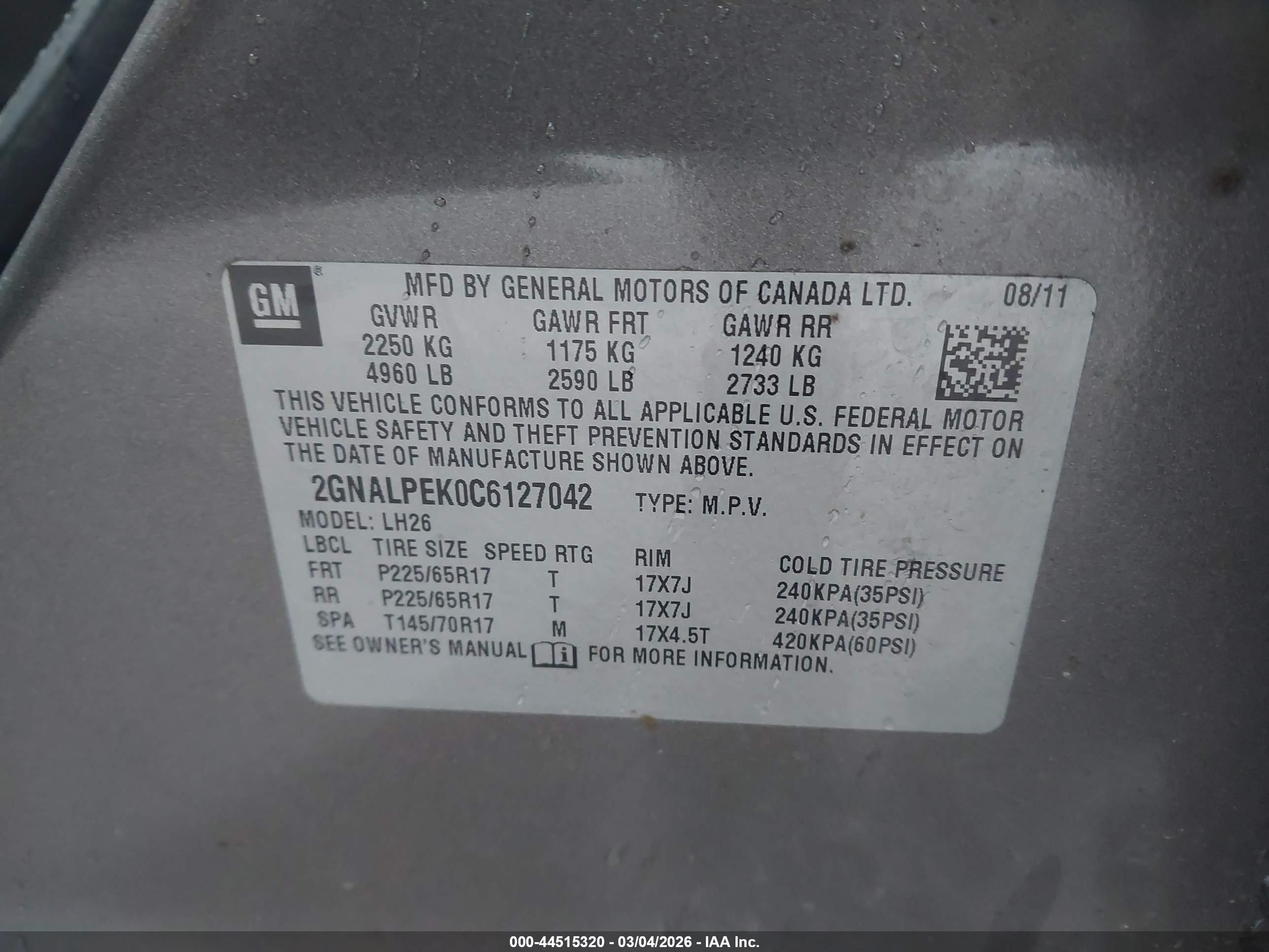 CHEVROLET EQUINOX image 9