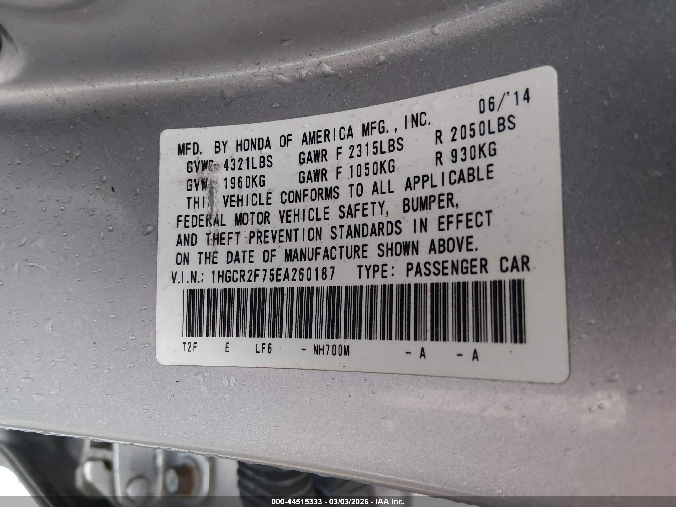 HONDA ACCORD image 9