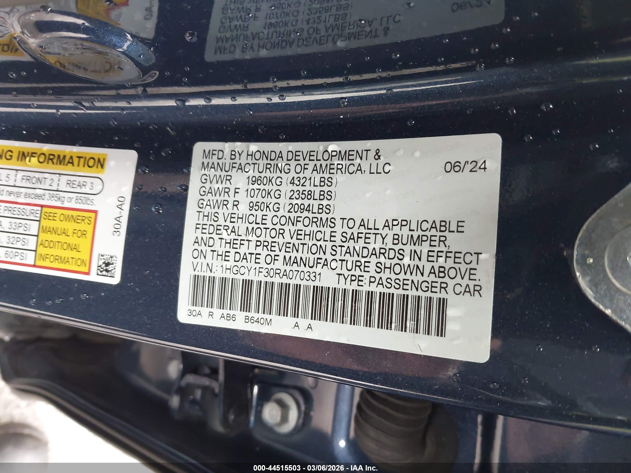 HONDA ACCORD image 9