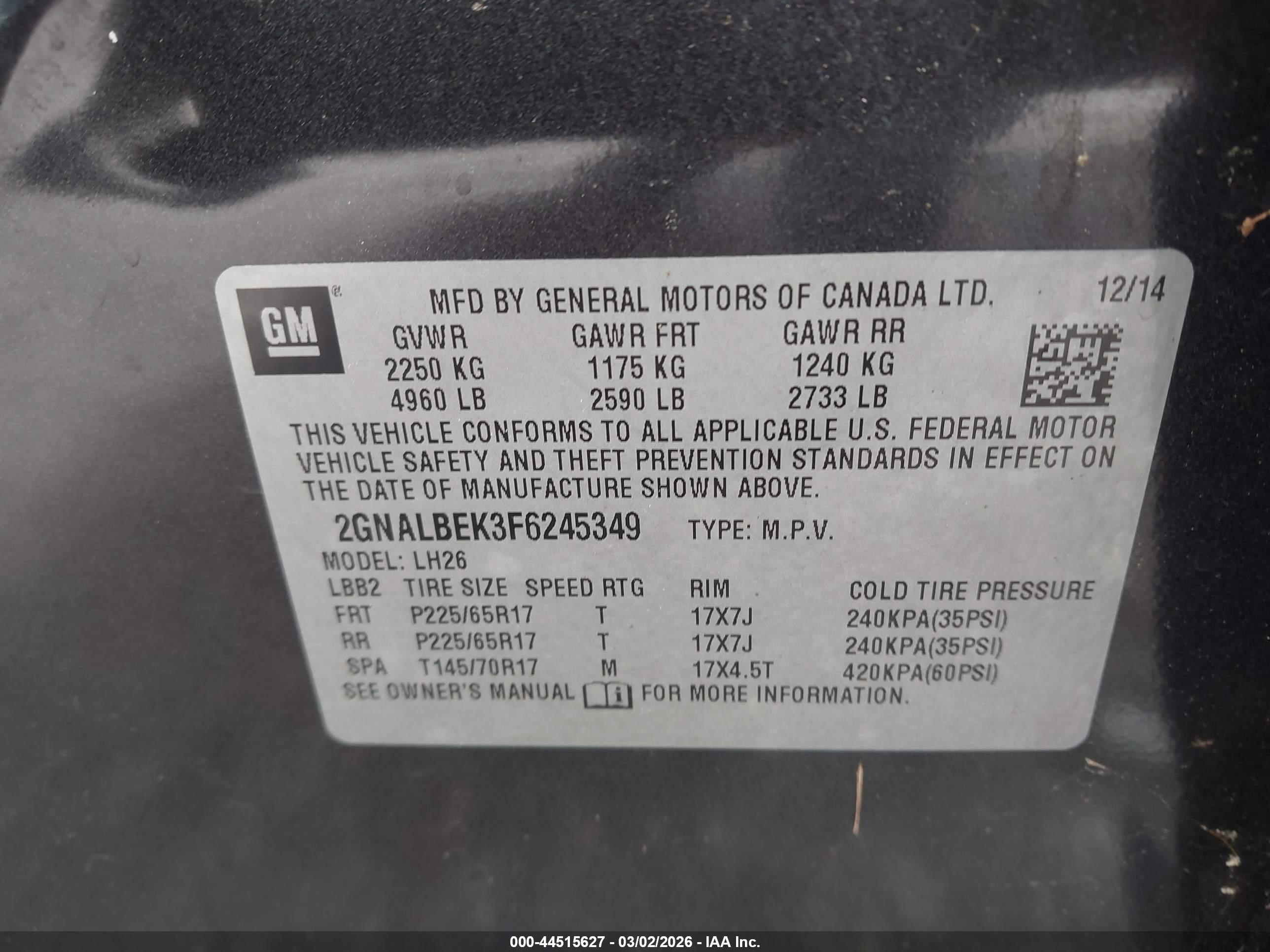 CHEVROLET EQUINOX image 9