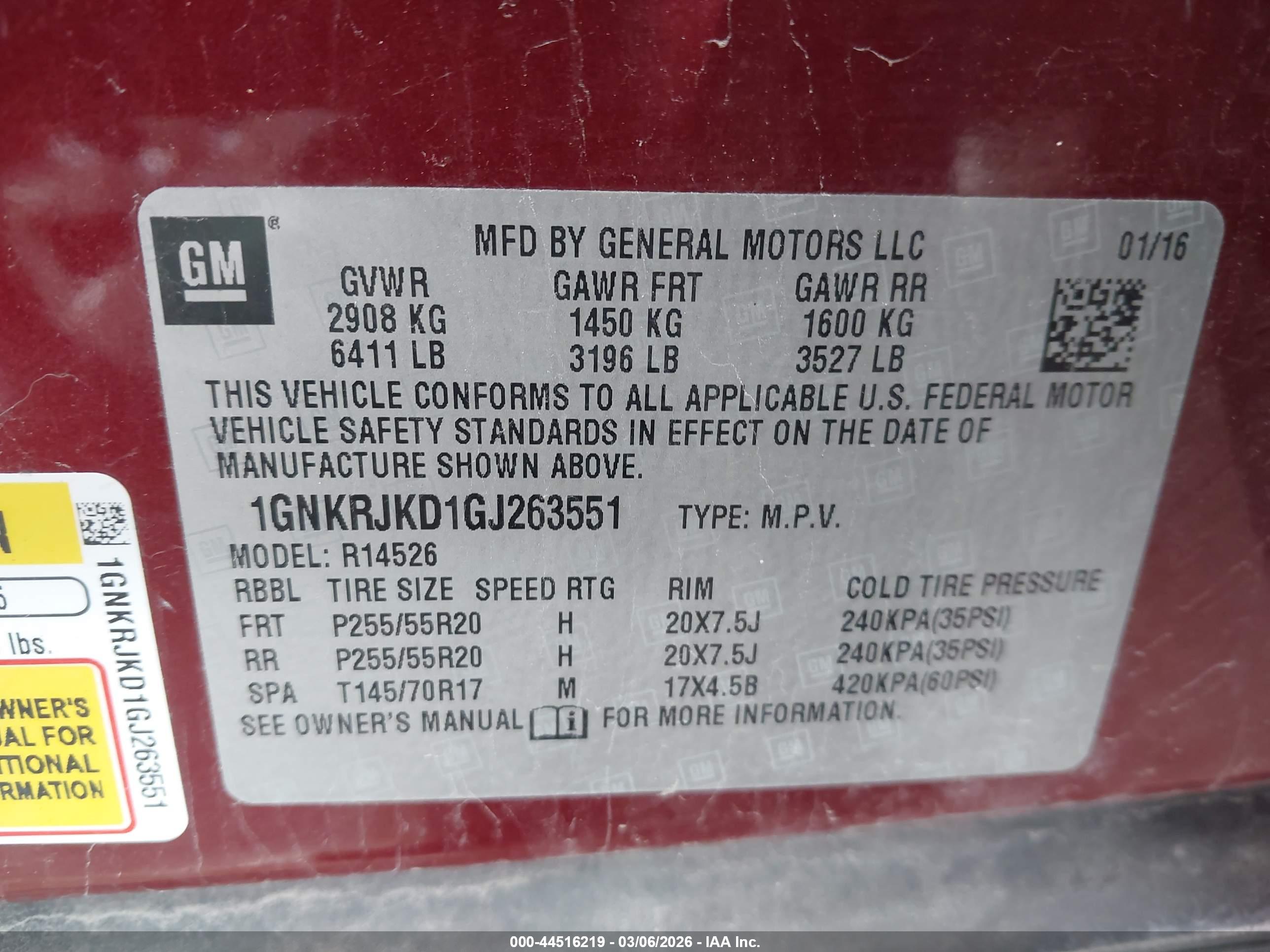 CHEVROLET TRAVERSE image 9